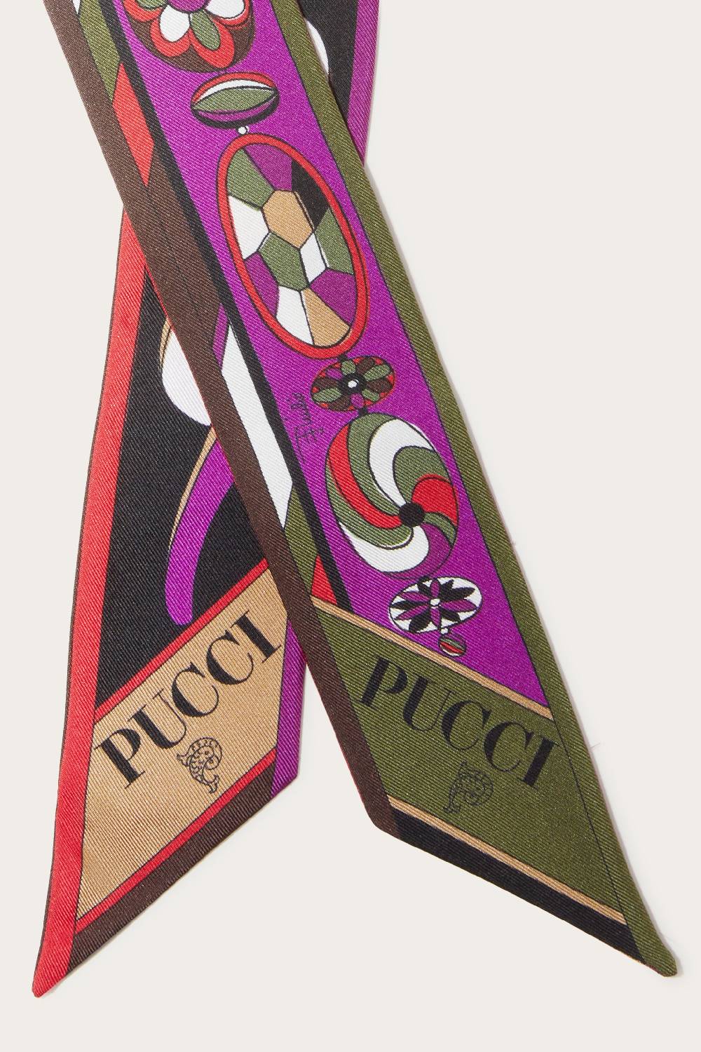 Pucci Foulard in seta con stampa Pesci Moda