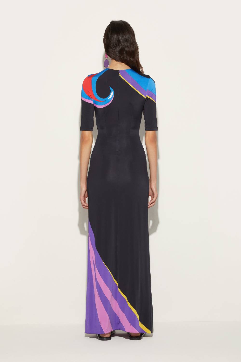 Pucci Abito lungo con stampa Cigni Cyber Monday