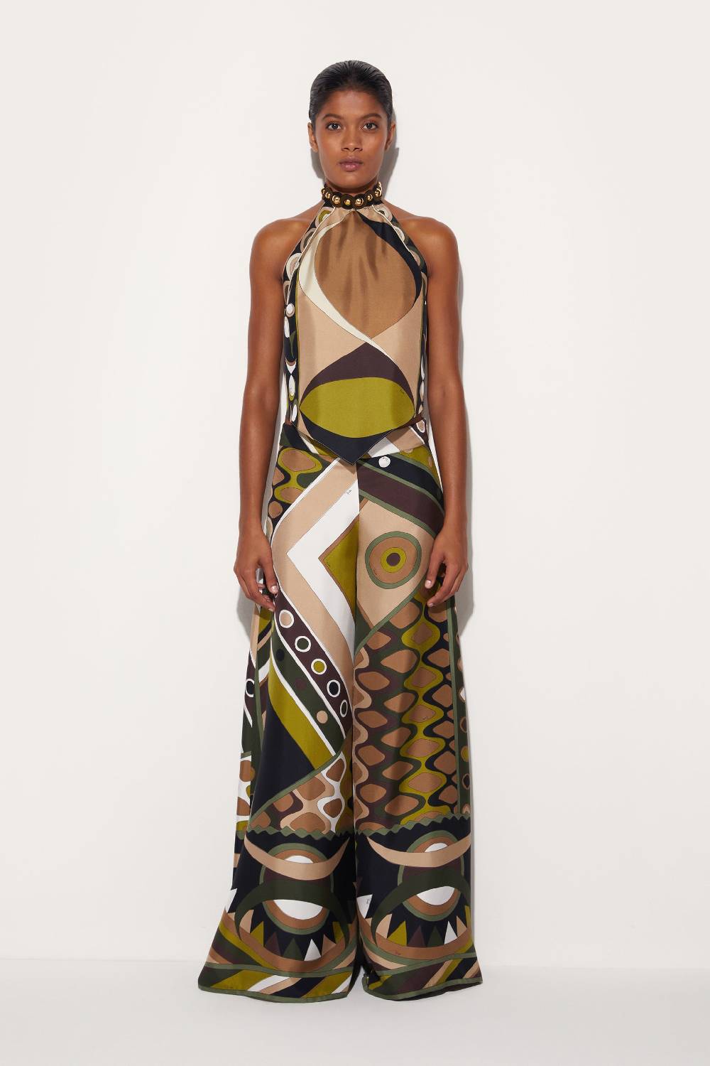 Pucci Top in seta con stampa Pesci Offerta San Valentino