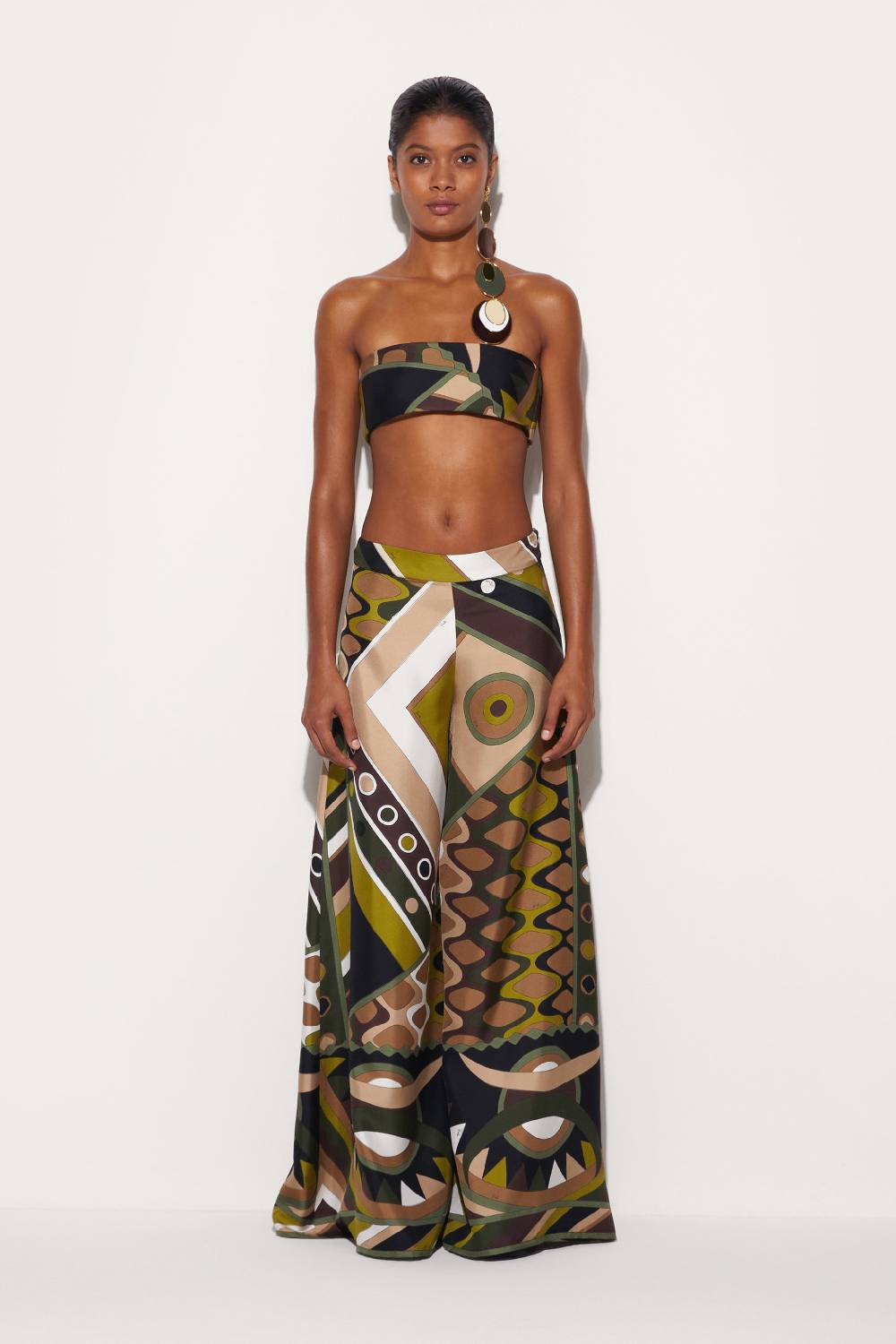 Pucci Pantaloni in seta con stampa Vivara Offerta Anniversario