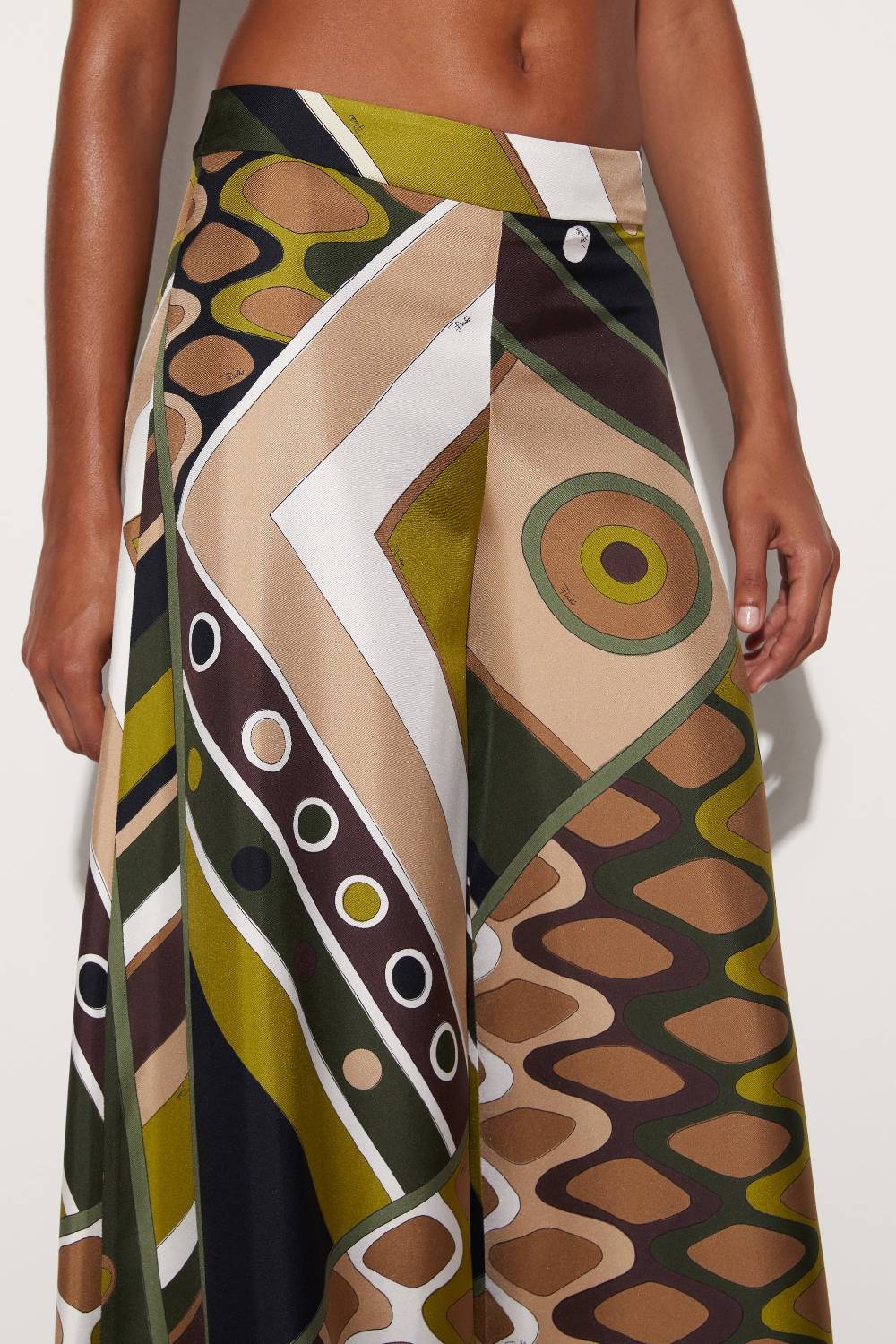 Pucci Pantaloni in seta con stampa Vivara Offerta Anniversario