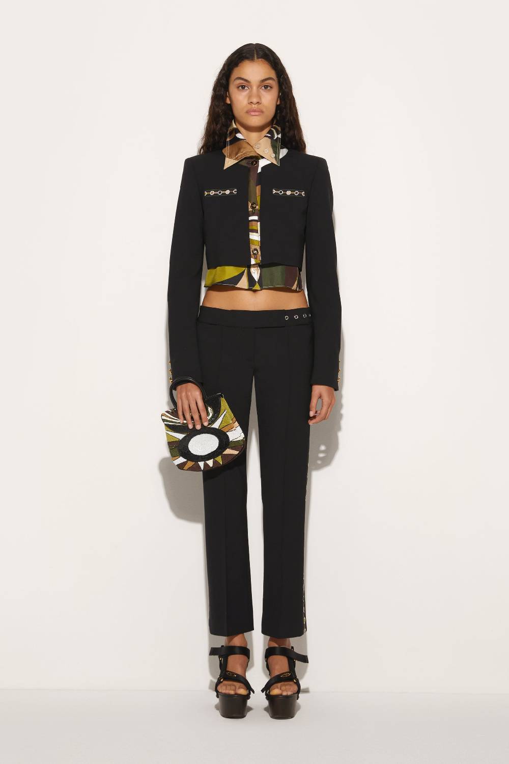Pucci Giacca cropped con finiture Vivara Smaltimento dello stoccaggio