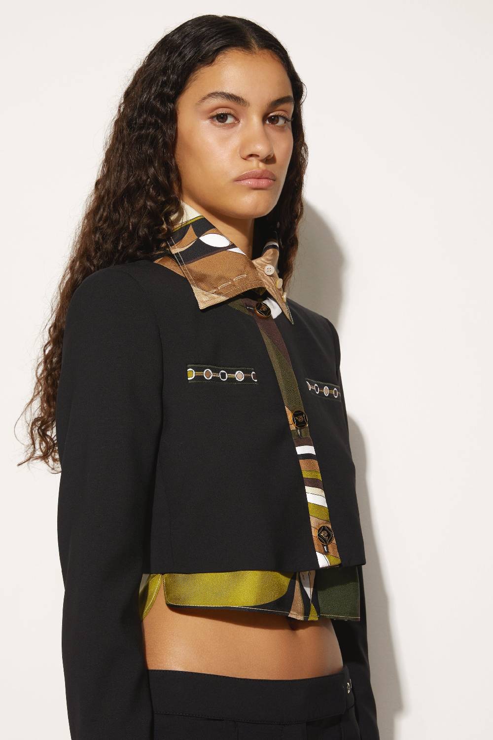 Pucci Giacca cropped con finiture Vivara Smaltimento dello stoccaggio