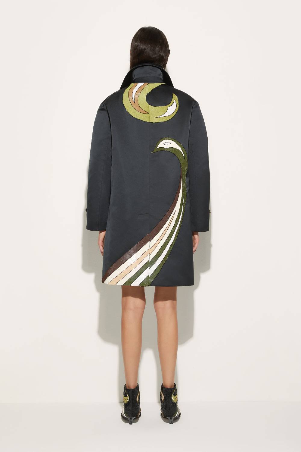 Pucci Trench con motivo Cigni Prezzo basso