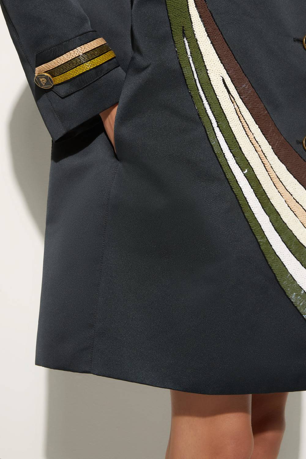 Pucci Trench con motivo Cigni Prezzo basso