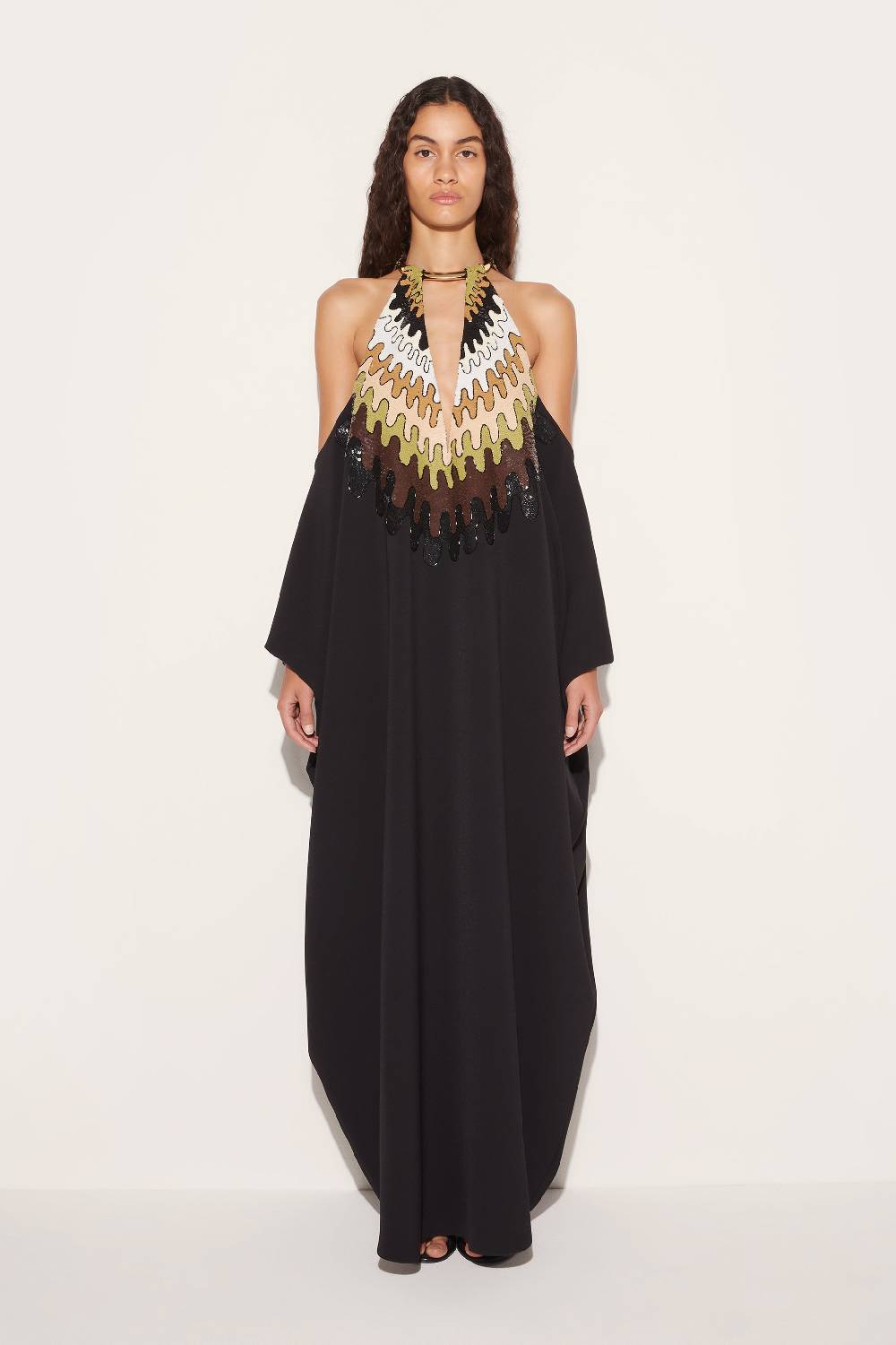Pucci Abito kaftano con paillettes e motivo Bersaglio Offerta settimanale