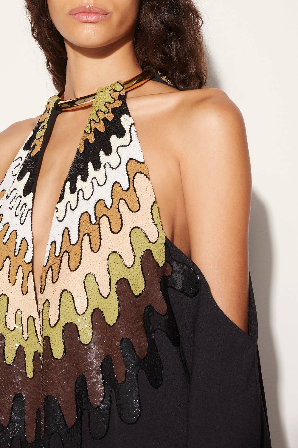Pucci Abito kaftano con paillettes e motivo Bersaglio Offerta settimanale
