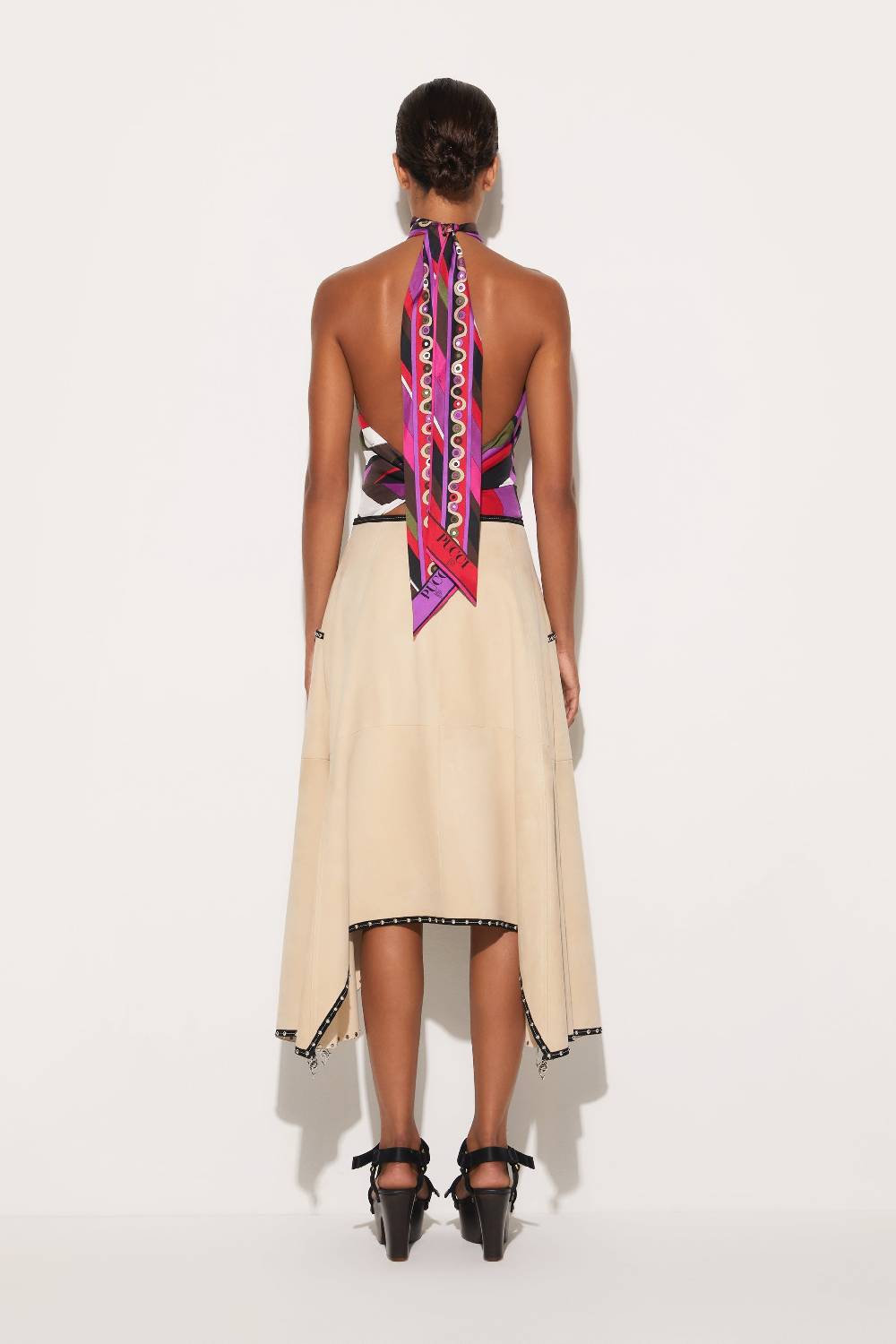 Pucci Gonna in pelle scamosciata Fino al 60% di sconto