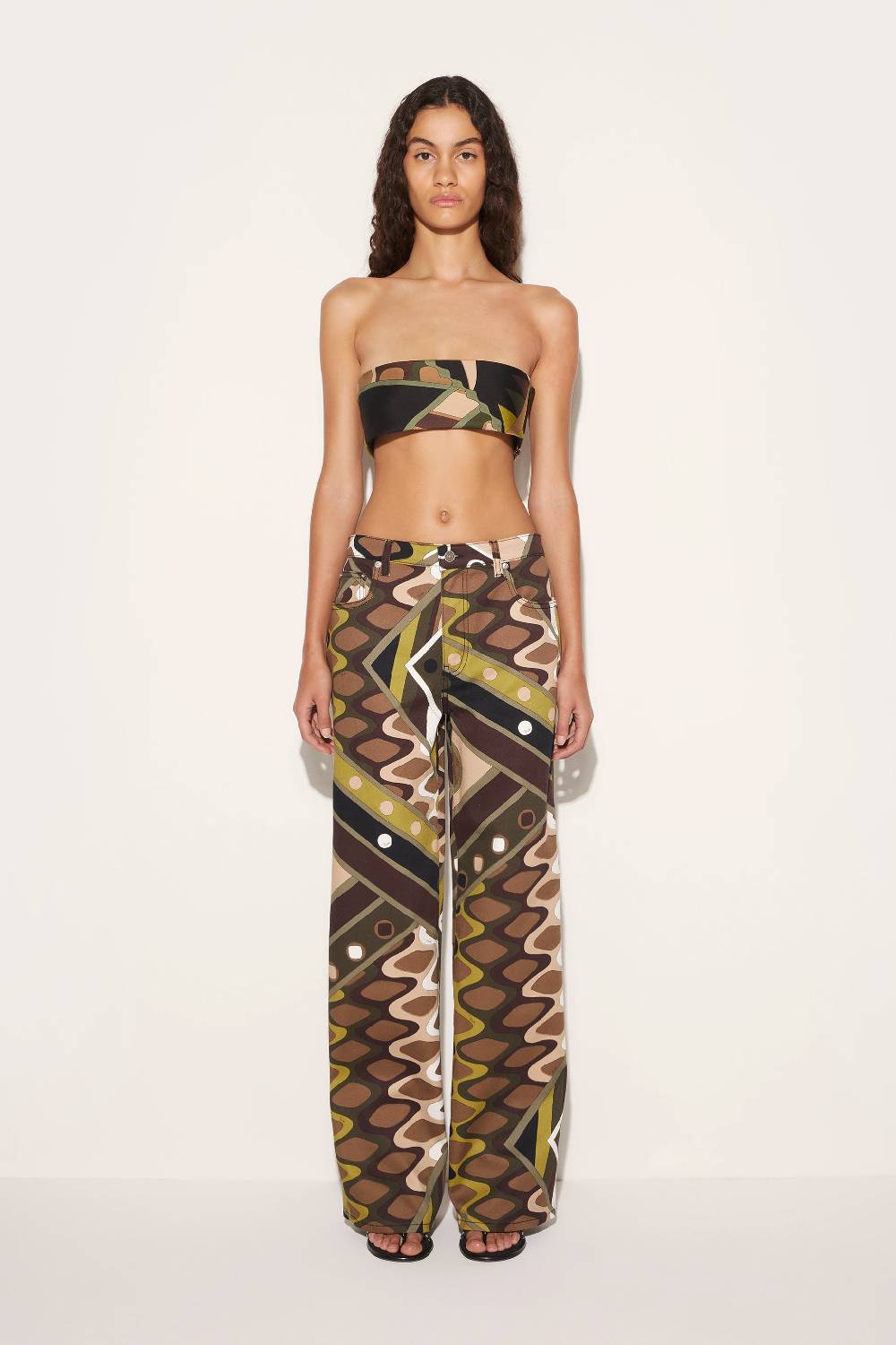 Pucci Top a fascia in seta con stampa Vivara Super sconto