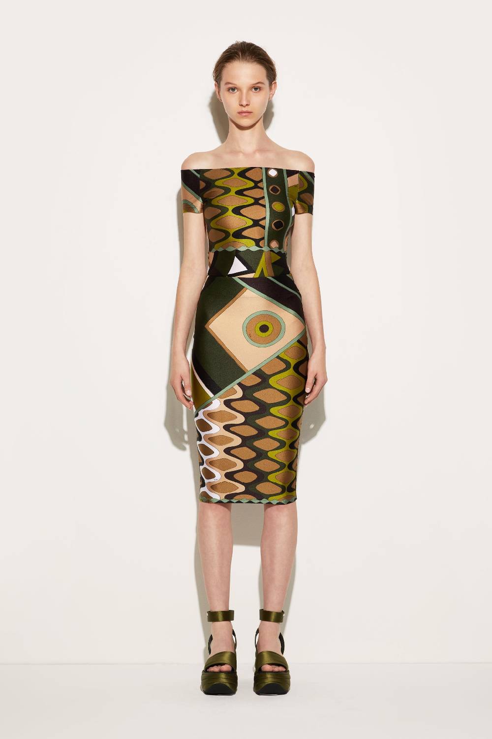 Pucci Gonna a tubino con stampa Vivara Duty-free