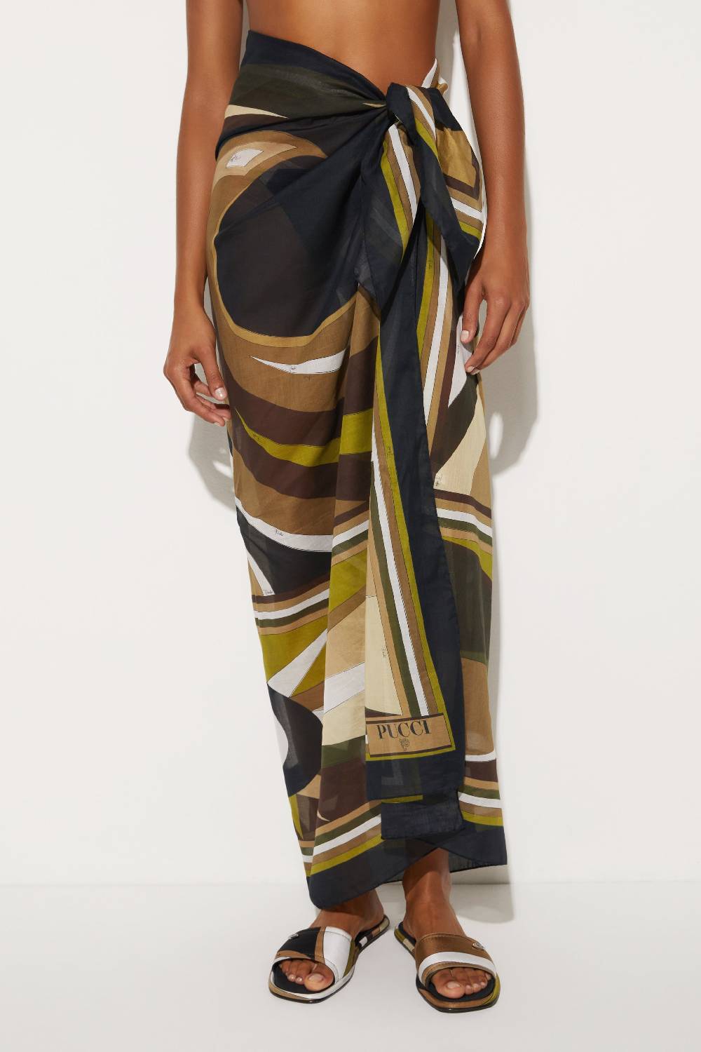 Pucci Sarong con stampa Cigni Qualità