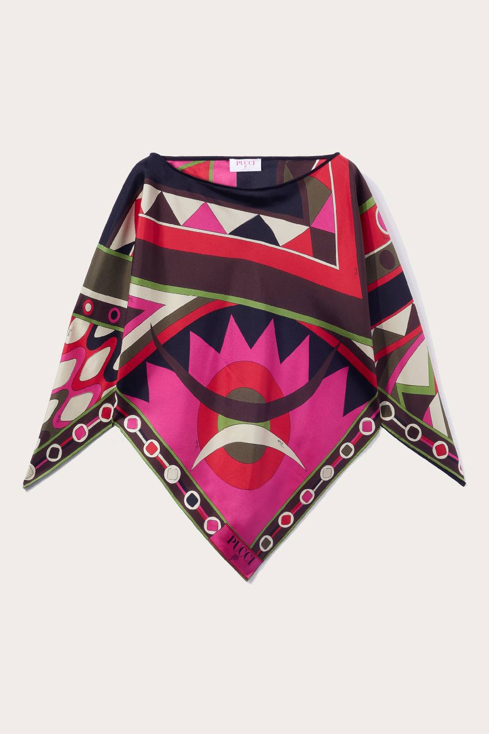 Pucci Top in seta con stampa Vivara Qualità Garantita