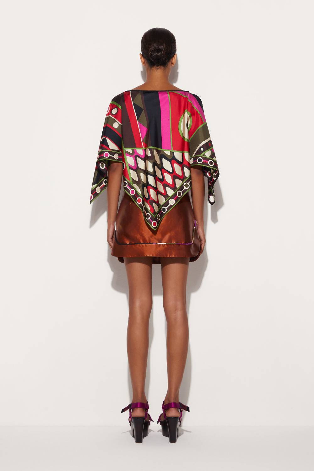 Pucci Top in seta con stampa Vivara Qualità Garantita