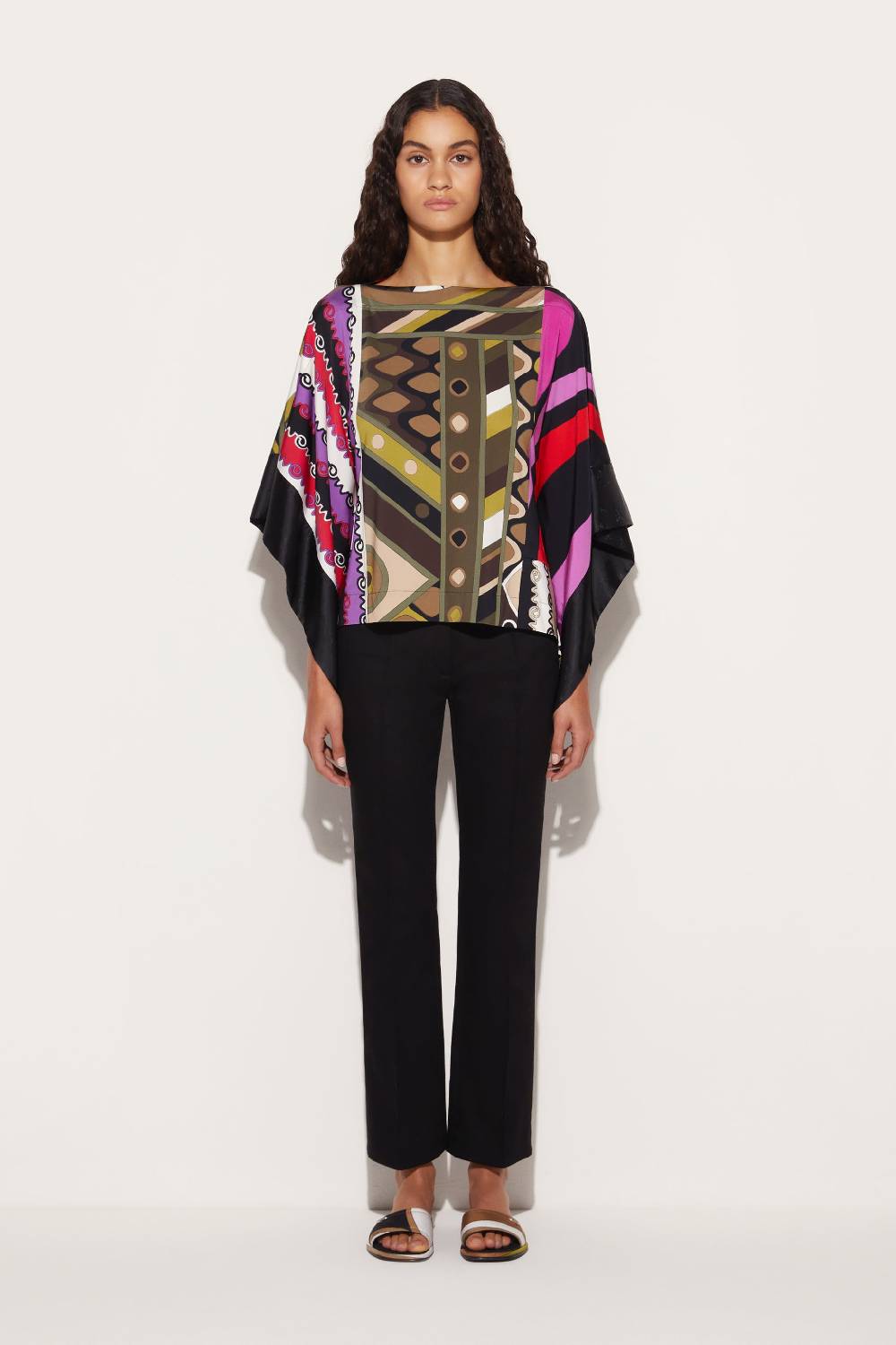 Pucci Kaftano con stampe patchwork Consegna Veloce