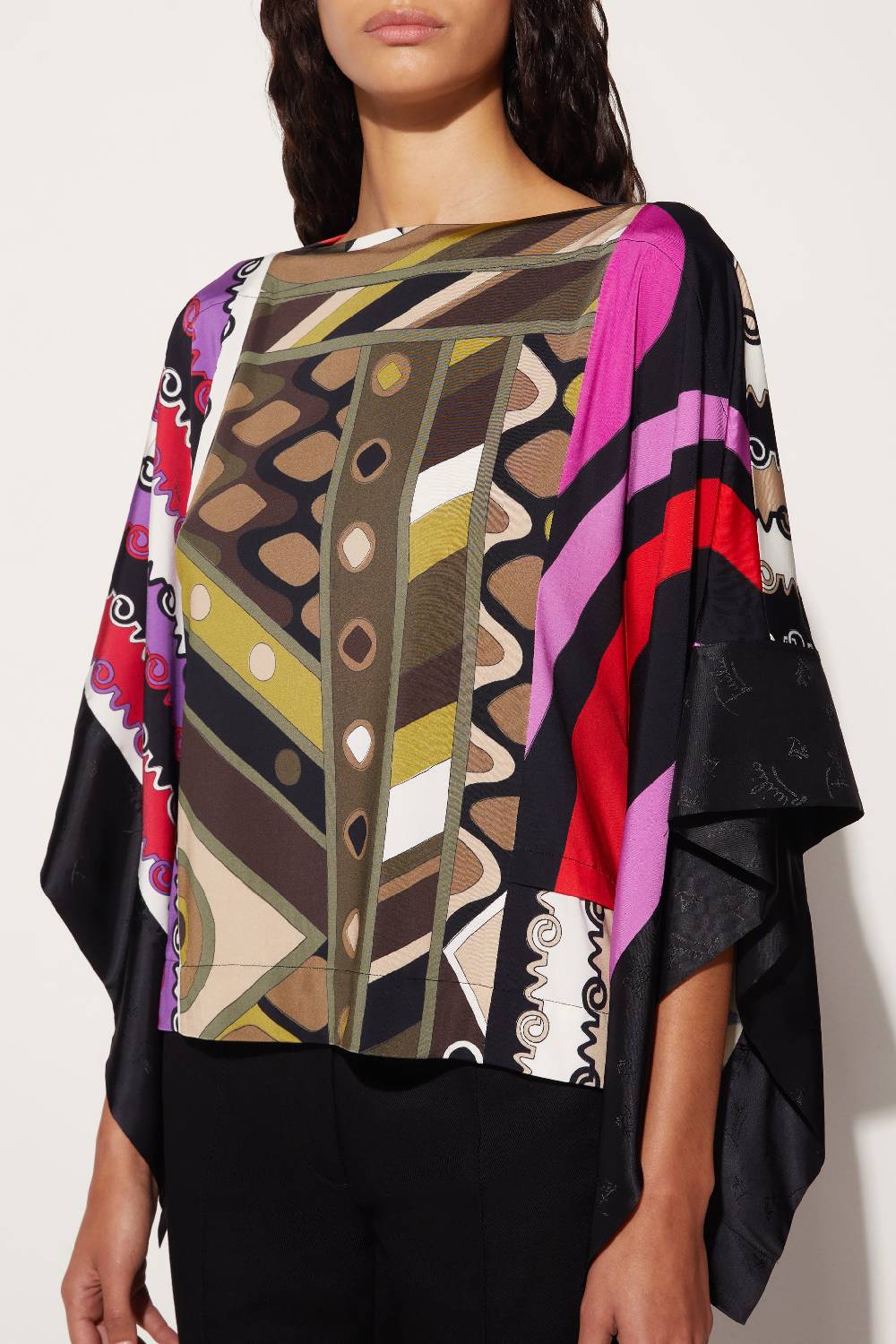 Pucci Kaftano con stampe patchwork Consegna Veloce