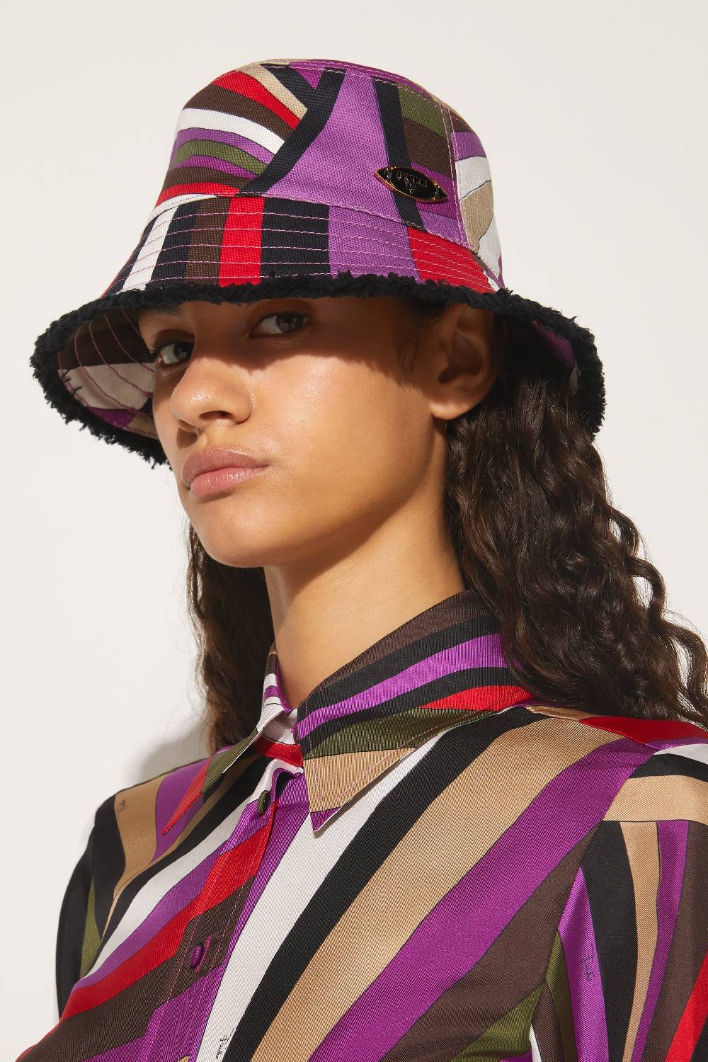 Pucci Cappello da pescatore con stampa Iride Promozione Limitata