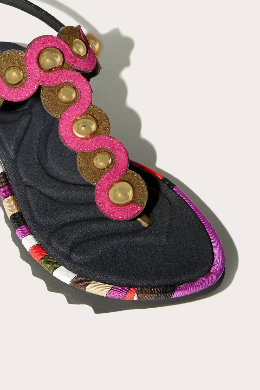 Pucci Sandali in pelle scamosciata con motivo Onde Shopping Online