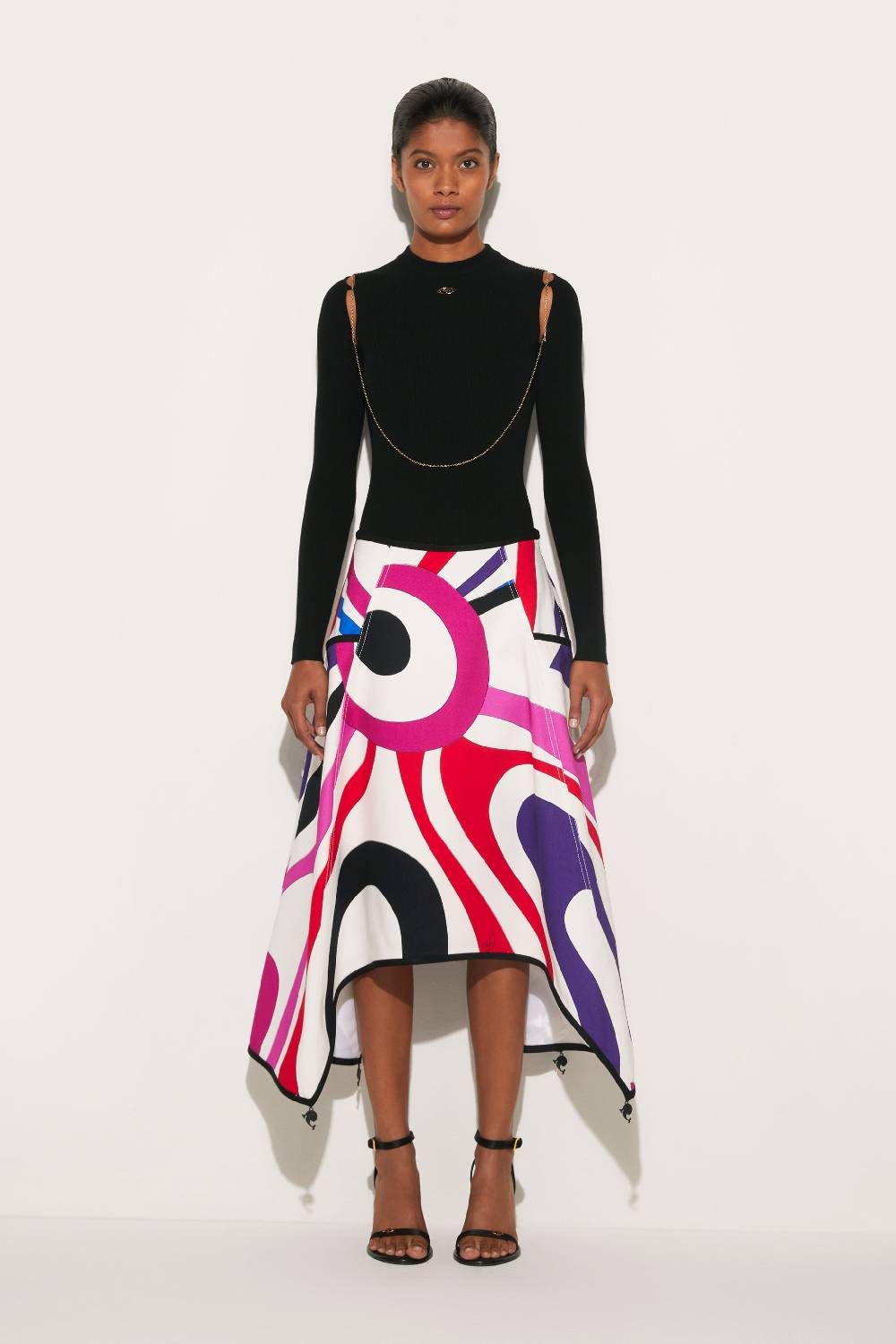 Pucci Gonna svasata con stampa Marmo Online