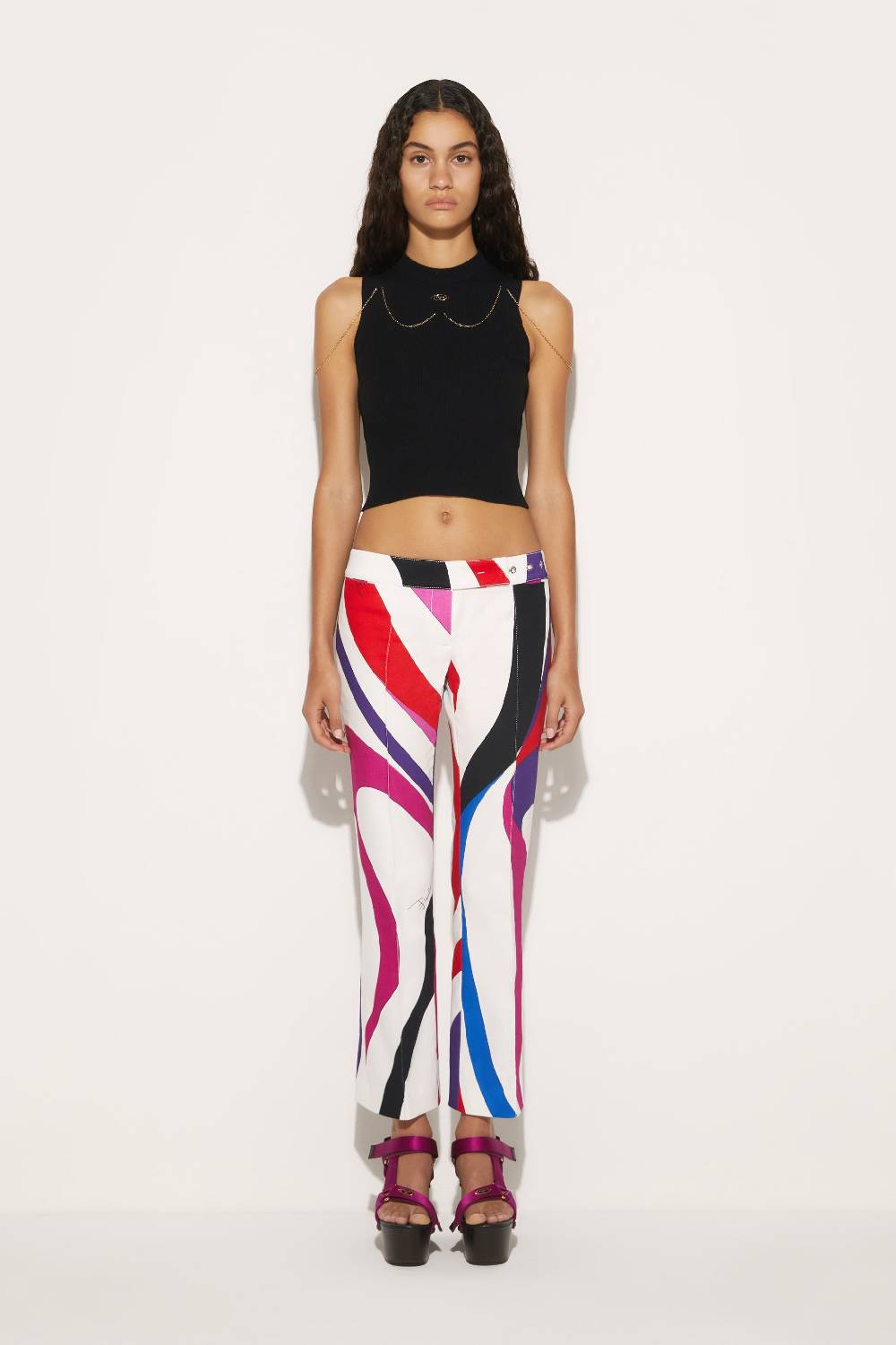 Pucci Pantaloni con stampa Marmo In Vendita