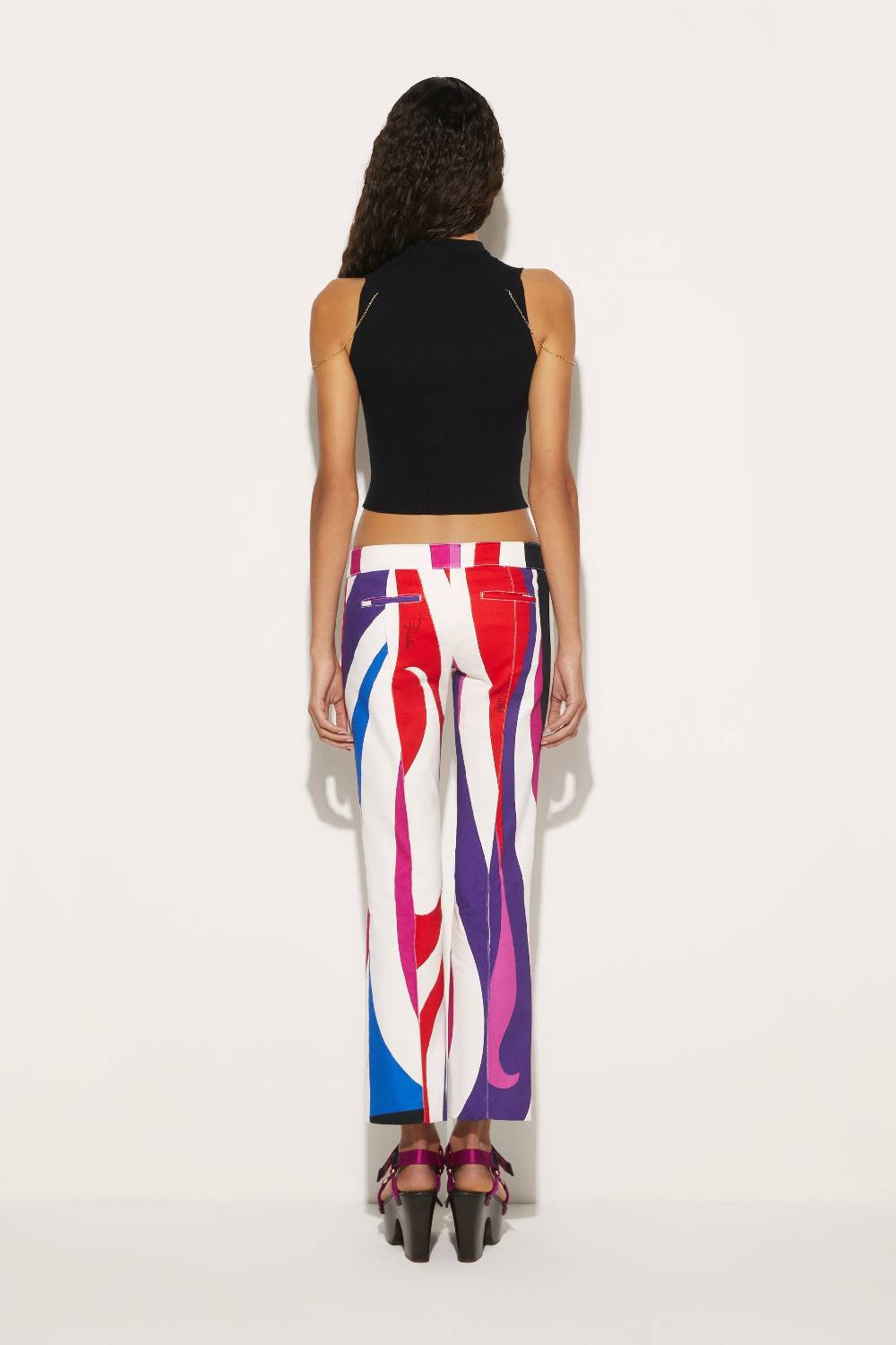 Pucci Pantaloni con stampa Marmo In Vendita