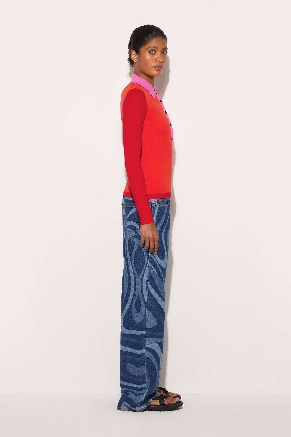 Pucci Top in maglia con design color-block Offerte