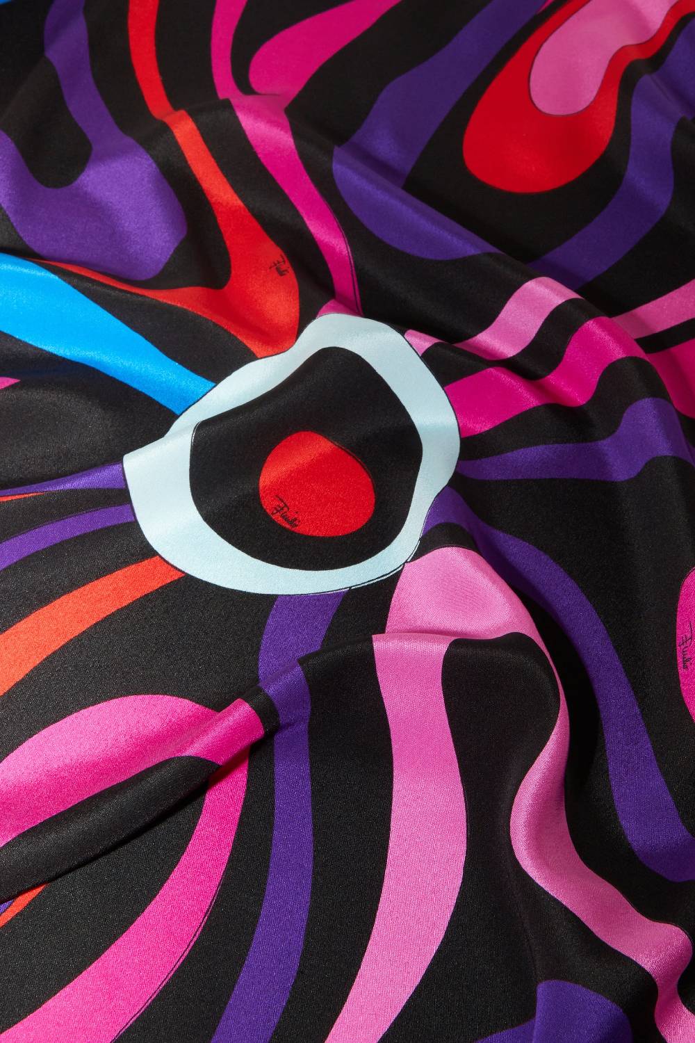 Pucci Hijab in seta con stampa Marmo Negozio