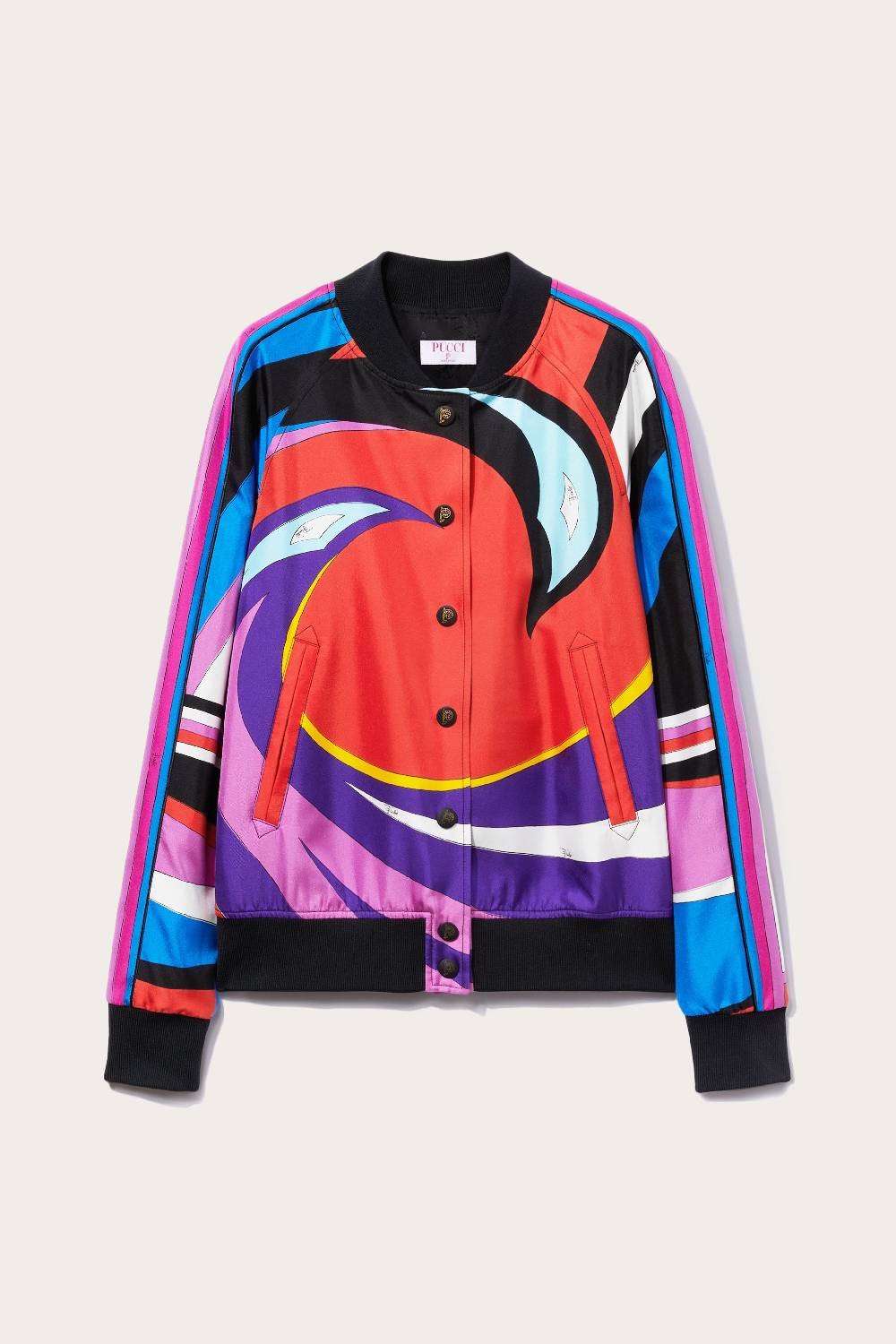 Pucci Bomber in seta con stampa Cigni Cyber Monday