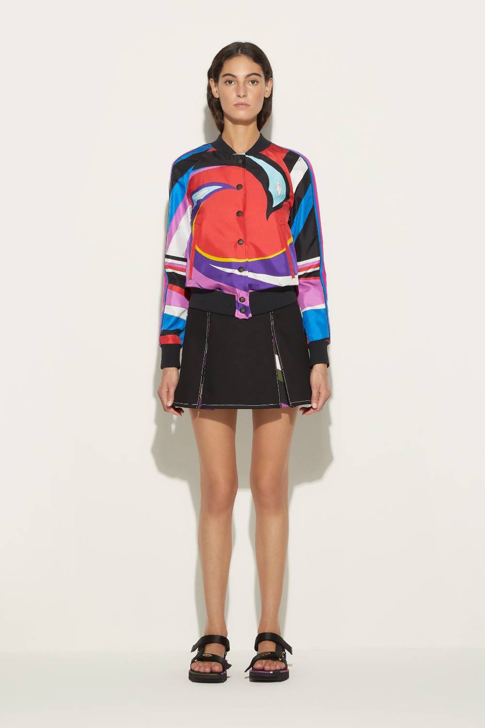 Pucci Bomber in seta con stampa Cigni Cyber Monday