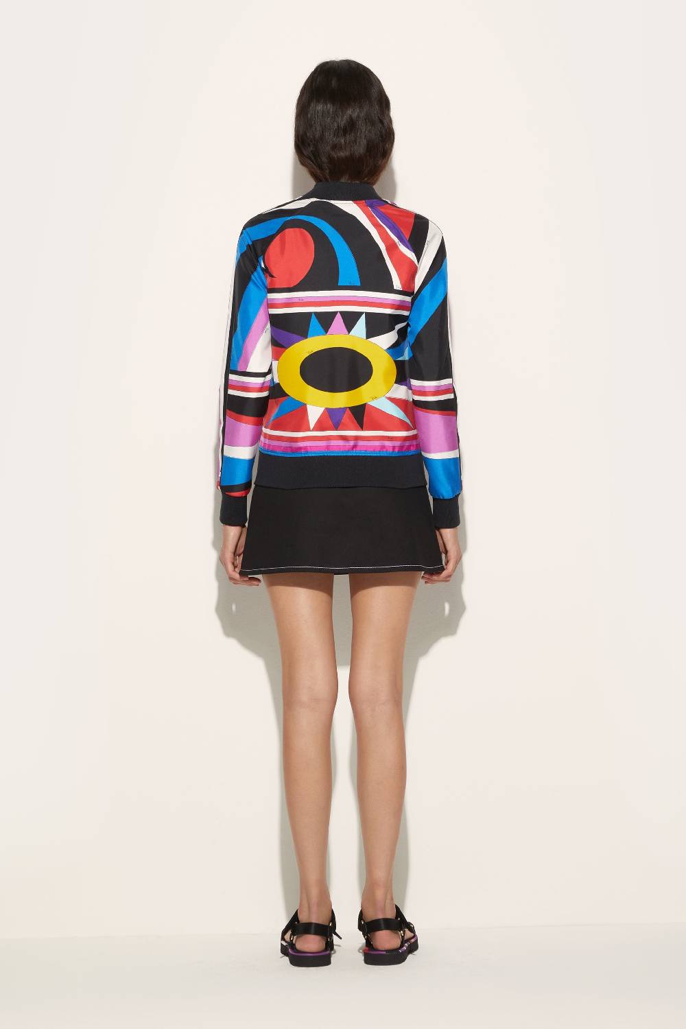 Pucci Bomber in seta con stampa Cigni Cyber Monday