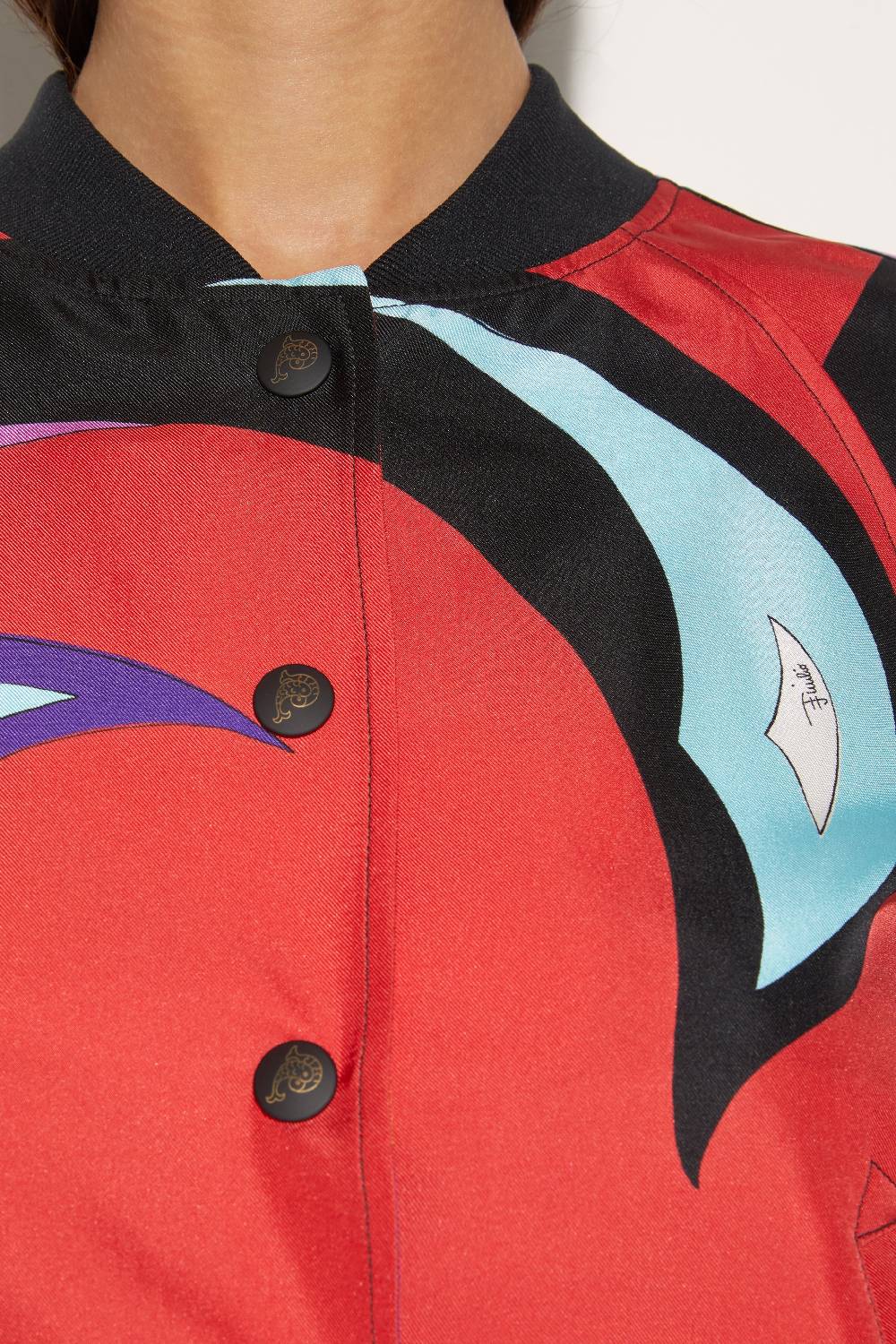 Pucci Bomber in seta con stampa Cigni Cyber Monday