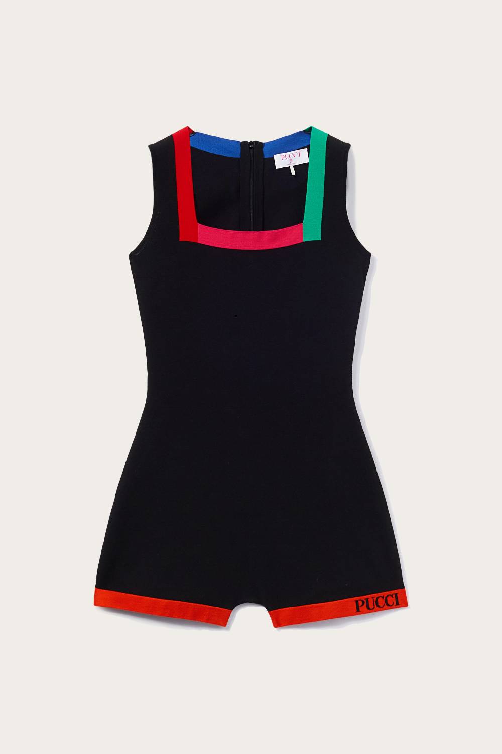Pucci Tuta corta con design color-block Offerta Pasqua