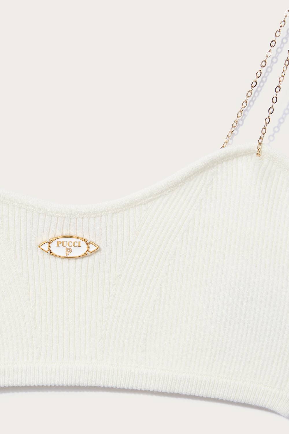 Pucci Top a fascia con spalline a catena Online Outlet