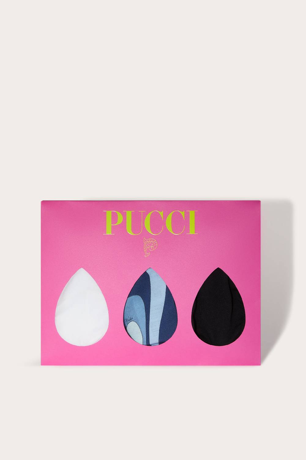 Pucci 3 Pack Reggiseno a triangolo con logo jacquard Ritorno libero