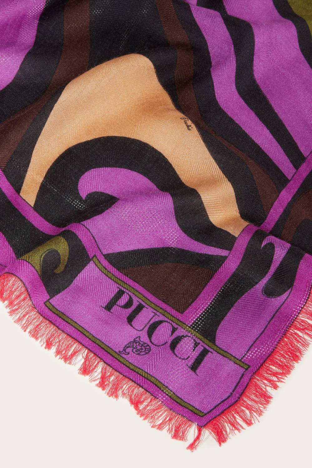 Pucci Foulard grande jacquard con motivo Marmo Solo un giorno rimasto