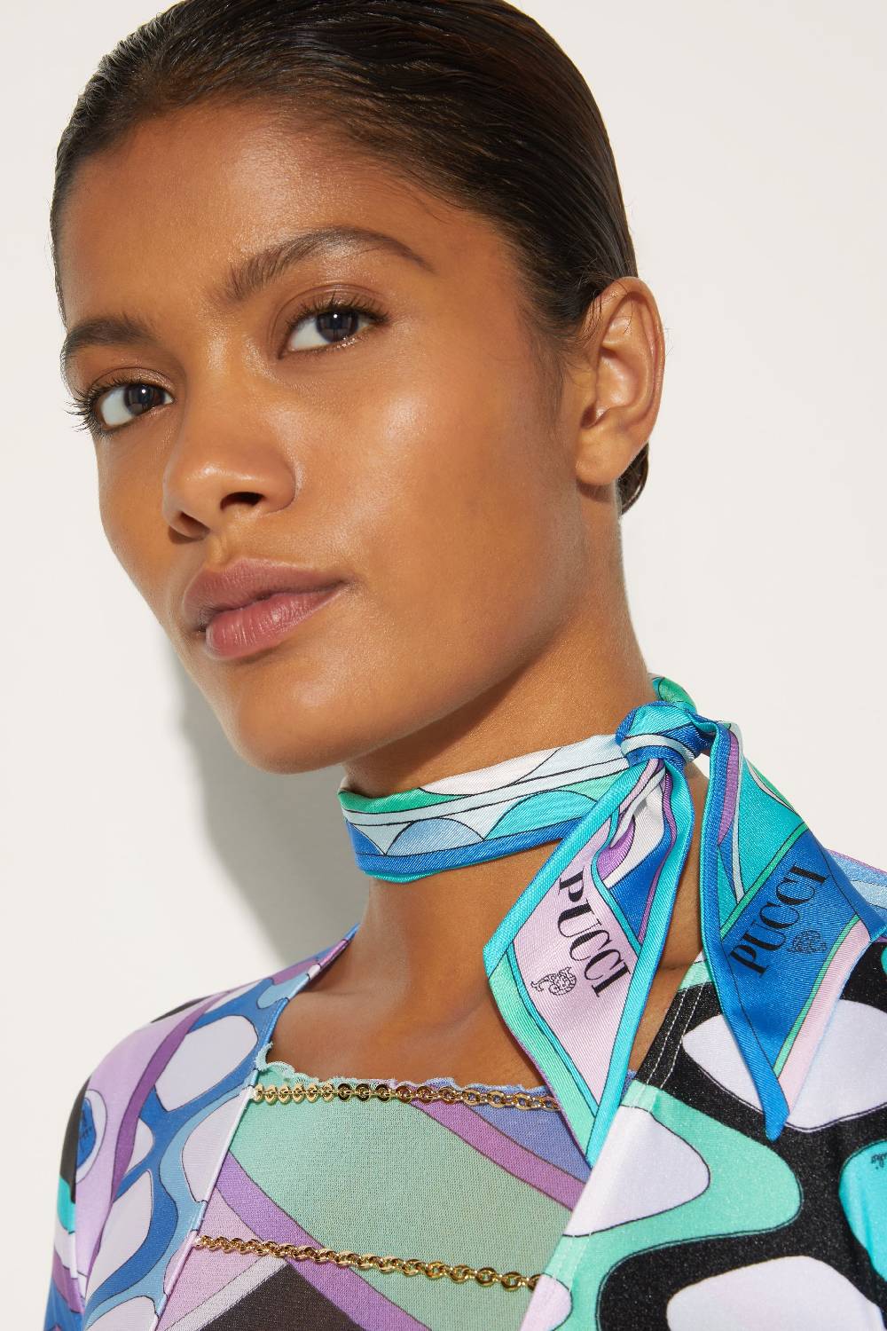 Pucci Foulard in seta con stampa Rombi Italia
