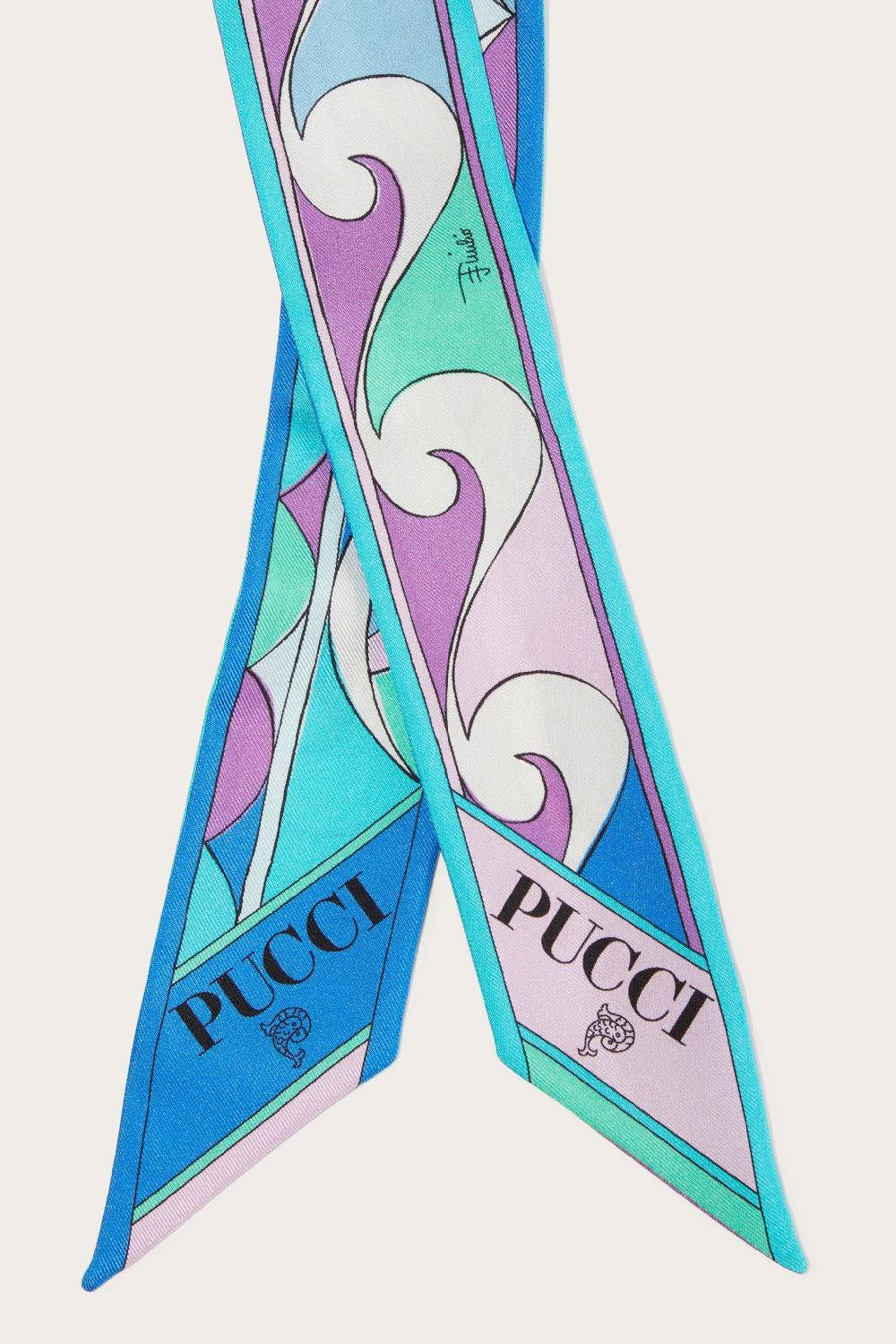Pucci Foulard in seta con stampa Rombi Italia