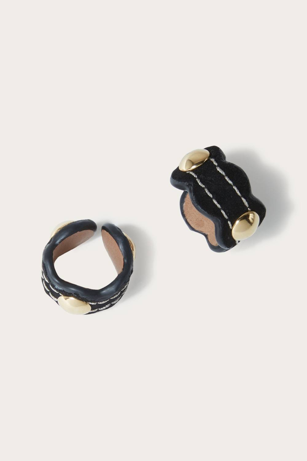 Pucci Anello Onde sottile in pelle scamosciata Prezzo Ridotto