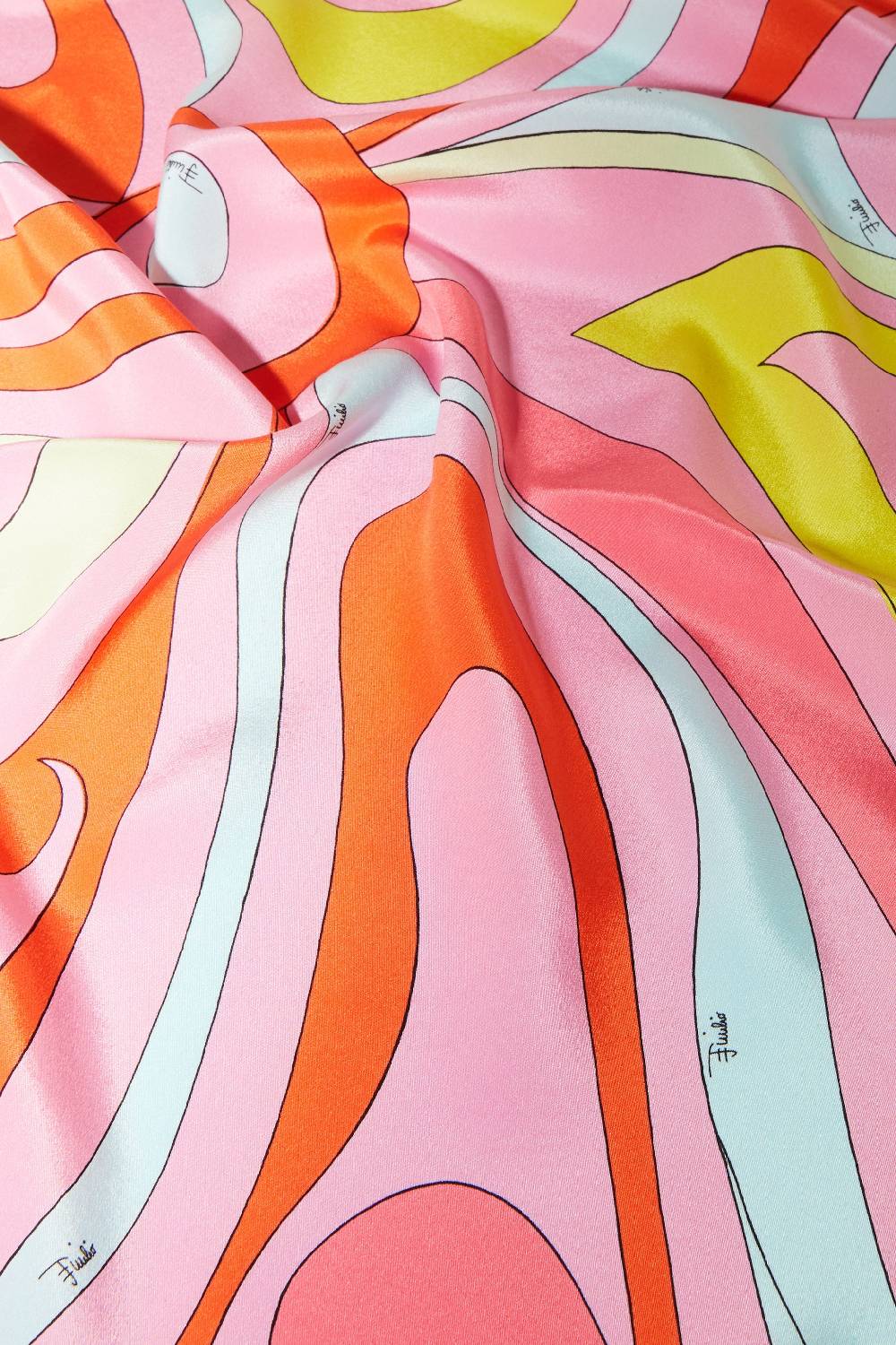 Pucci Foulard in seta con stampa Marmo Sconto
