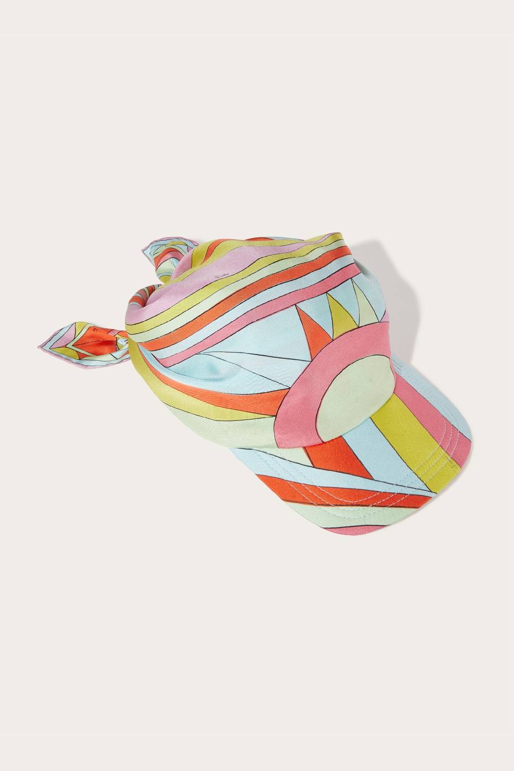 Pucci Cappello in seta con stampe Cigni e Iride Economico