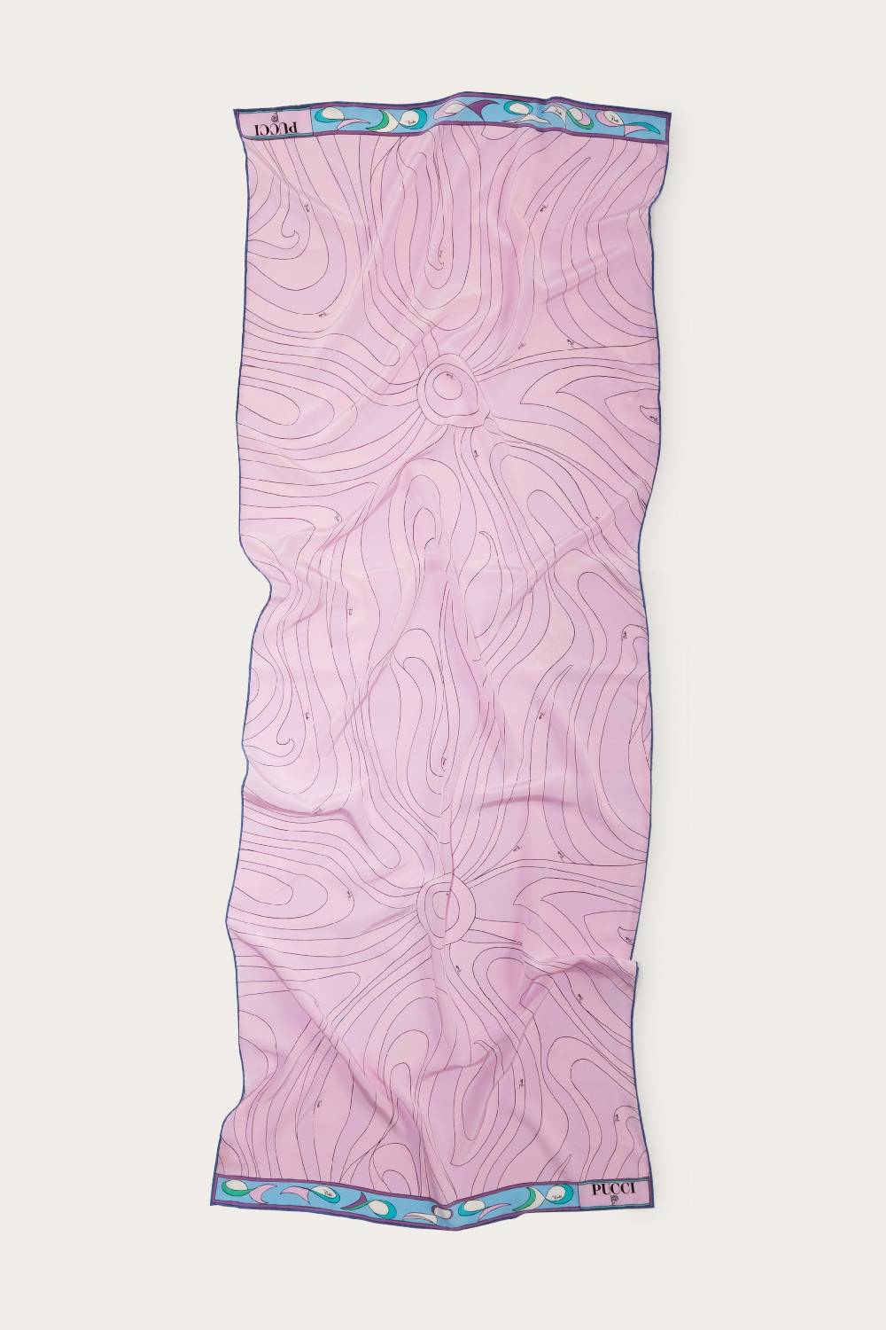 Pucci Hijab in seta con stampe Marmo e Pesci I Più Venduti