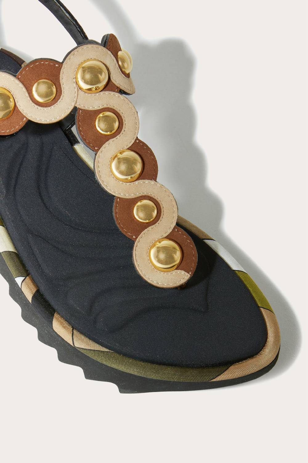Pucci Sandali in pelle scamosciata con motivo Onde In Saldo