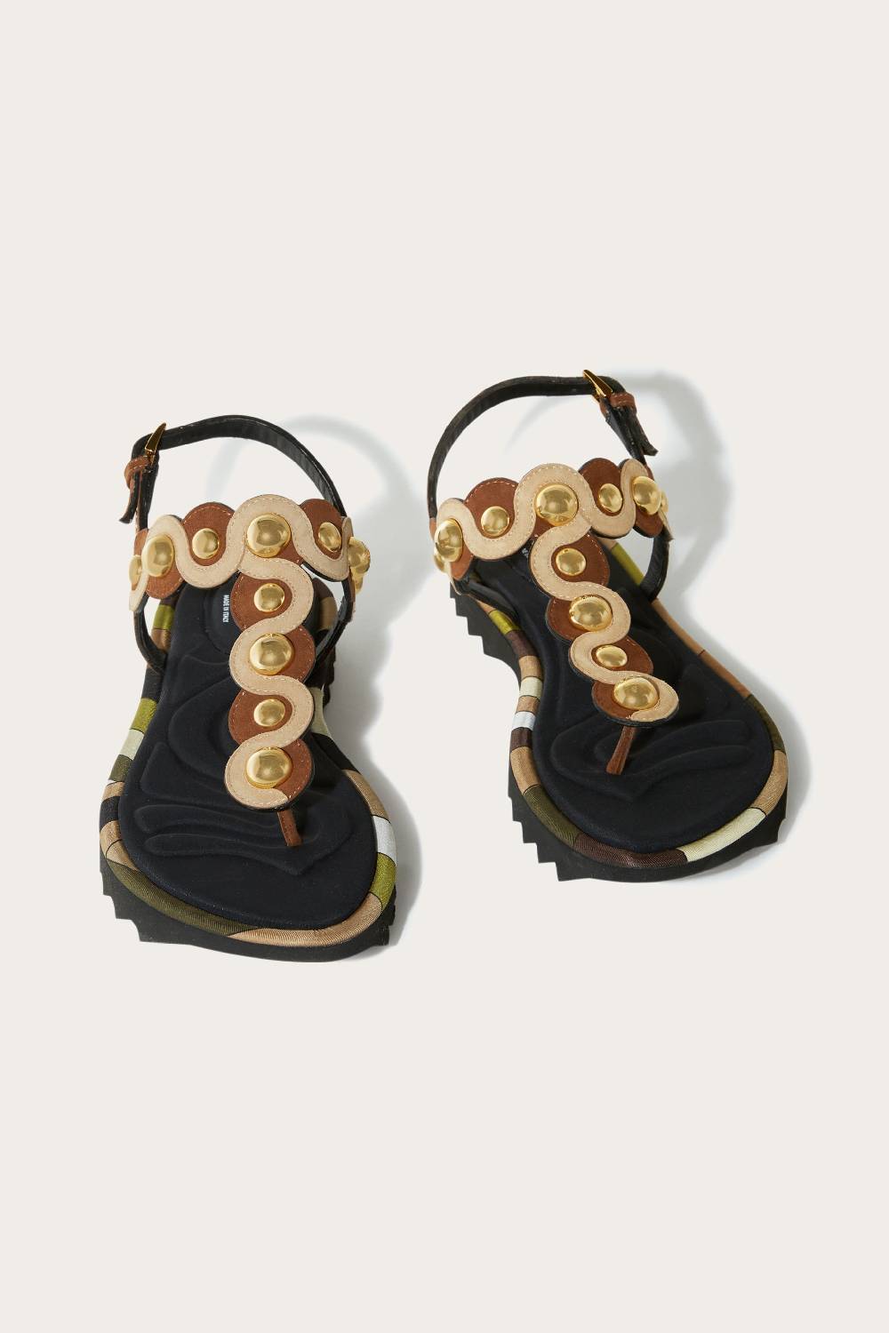 Pucci Sandali in pelle scamosciata con motivo Onde In Saldo