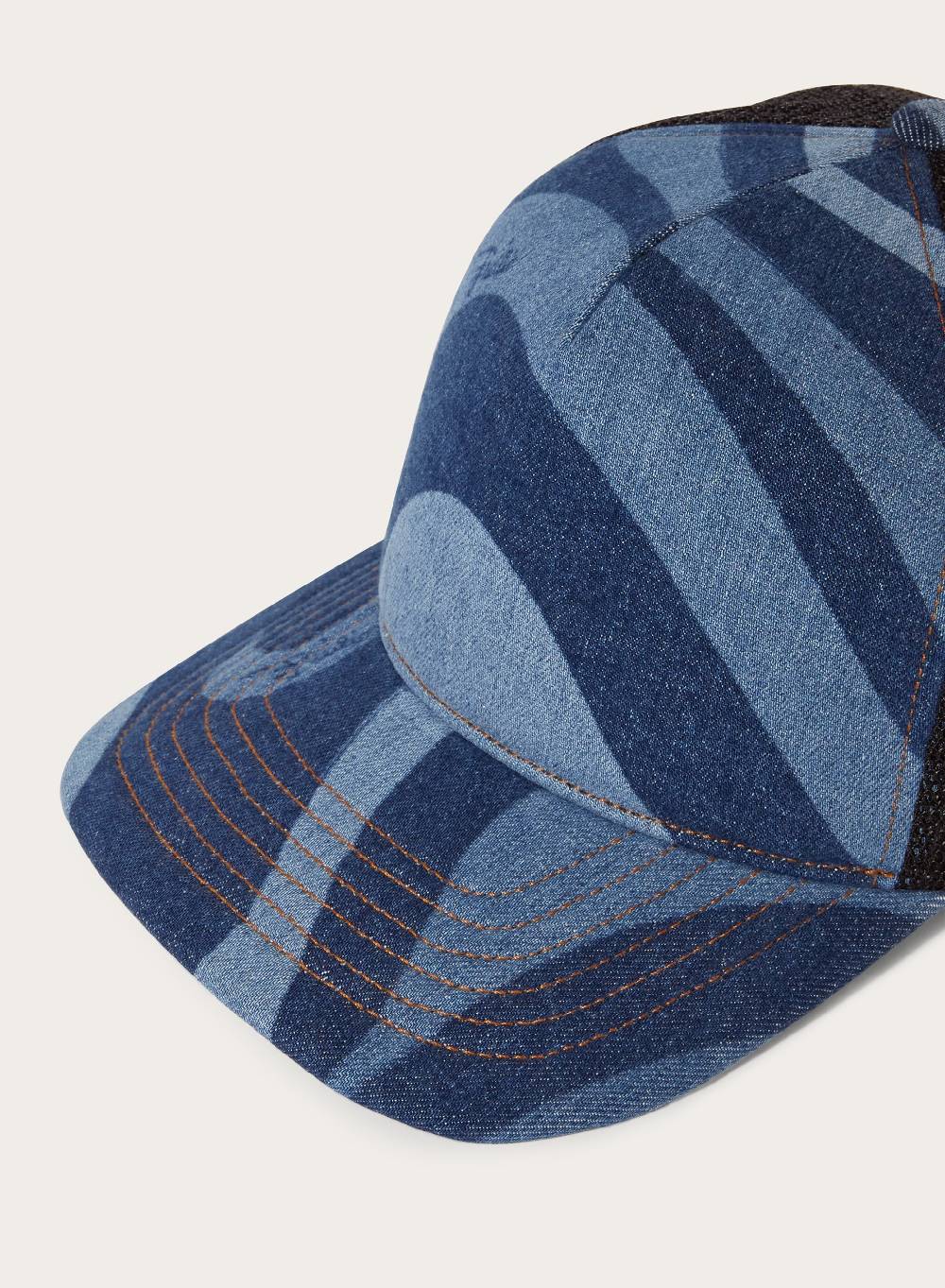 Pucci Cappello trucker in denim con stampa Marmo Comprare a buon mercato
