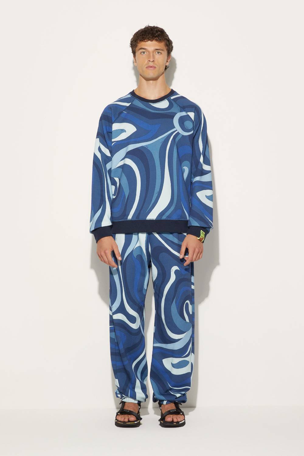 Pucci Felpa con stampa Marmo Grande vendita