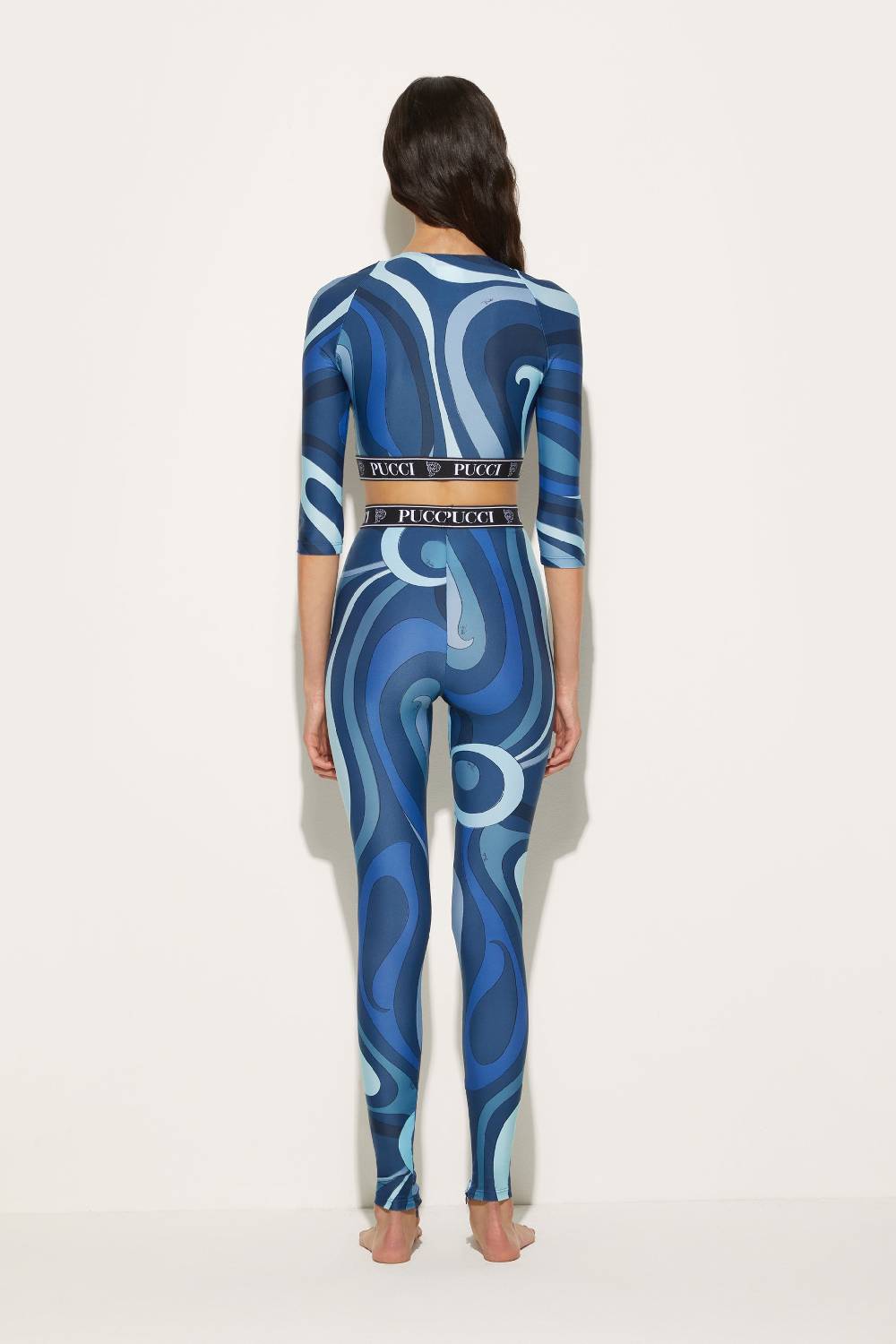 Pucci Leggings con stampa Marmo Fornitura limitata