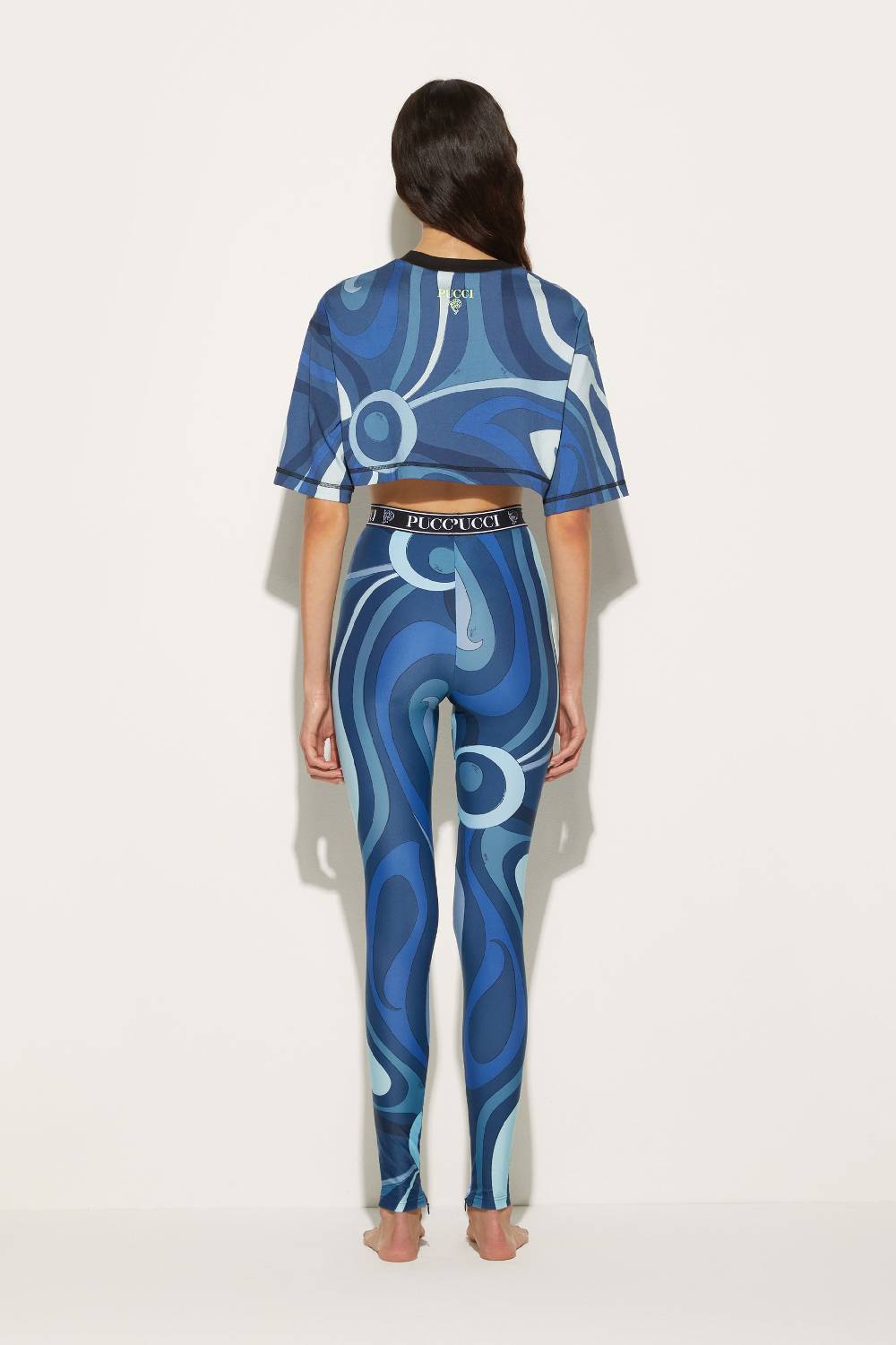 Pucci Crop top con stampa Marmo Vendite stagionali
