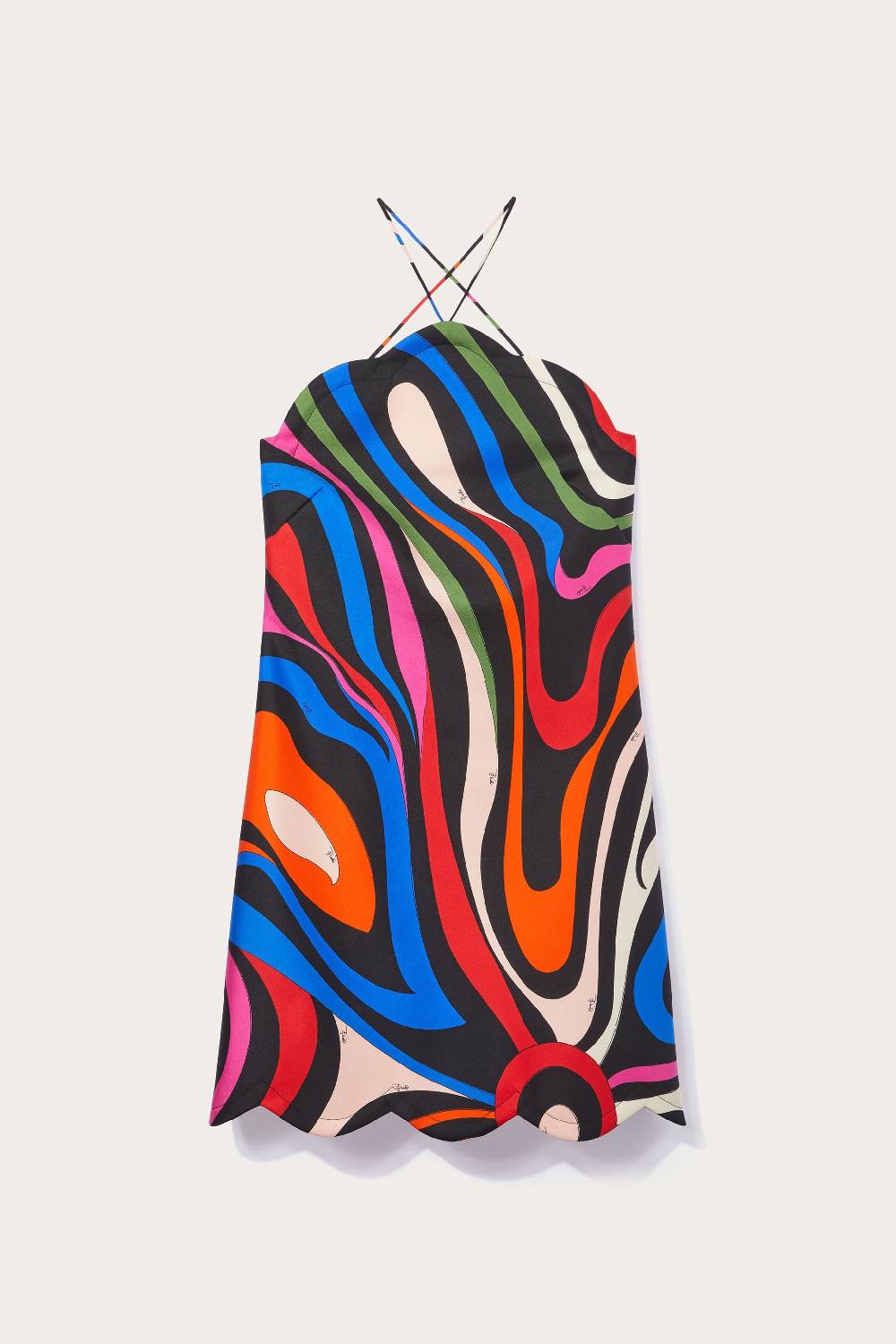 Pucci Mini abito in seta con stampa Marmo Latest fashion