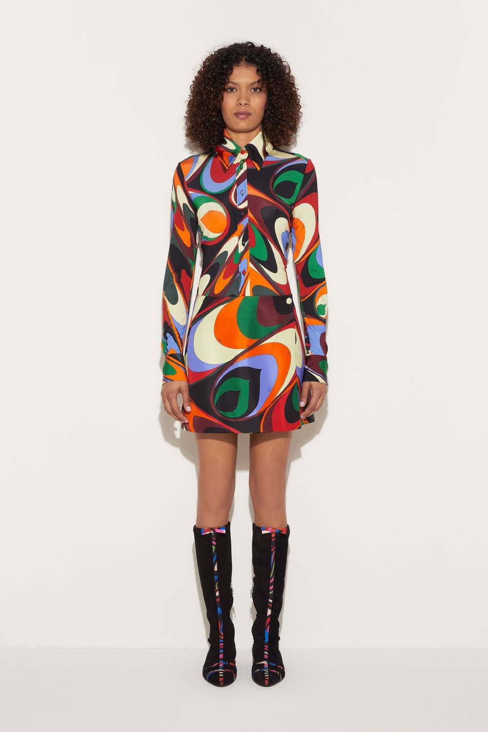 Pucci Camicia in seta con stampa Onde Prezzo basso