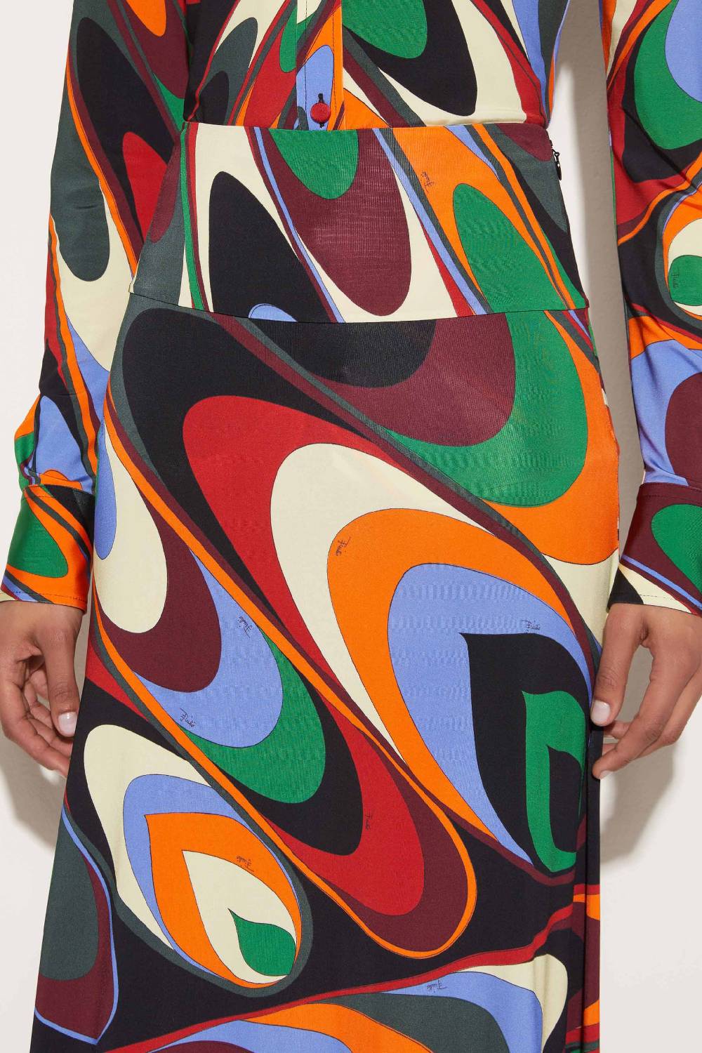 Pucci Gonna lunga con stampa Onde Super Saving Price
