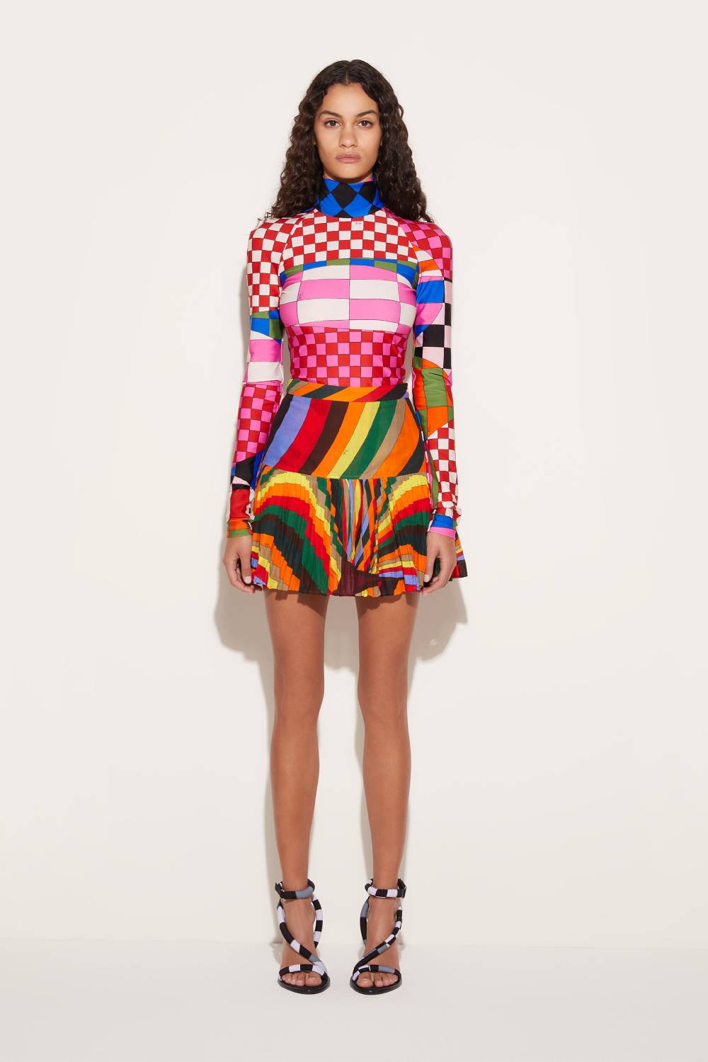 Pucci Minigonna plissettata con stampa Iride Fino al 60% di sconto